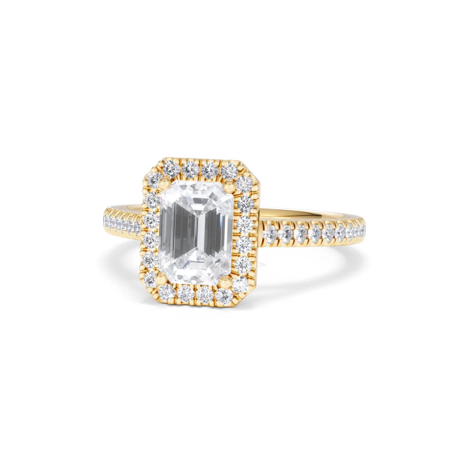 Annabelle Lab Diamond Halo Engagement Ring in 18K Gold 2.15ct F/VS1 - Image 88