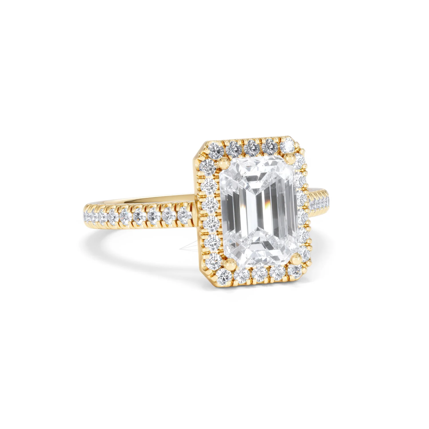 Annabelle Lab Diamond Halo Engagement Ring in 18K Gold 2.75ct F/VS1 - Image 15