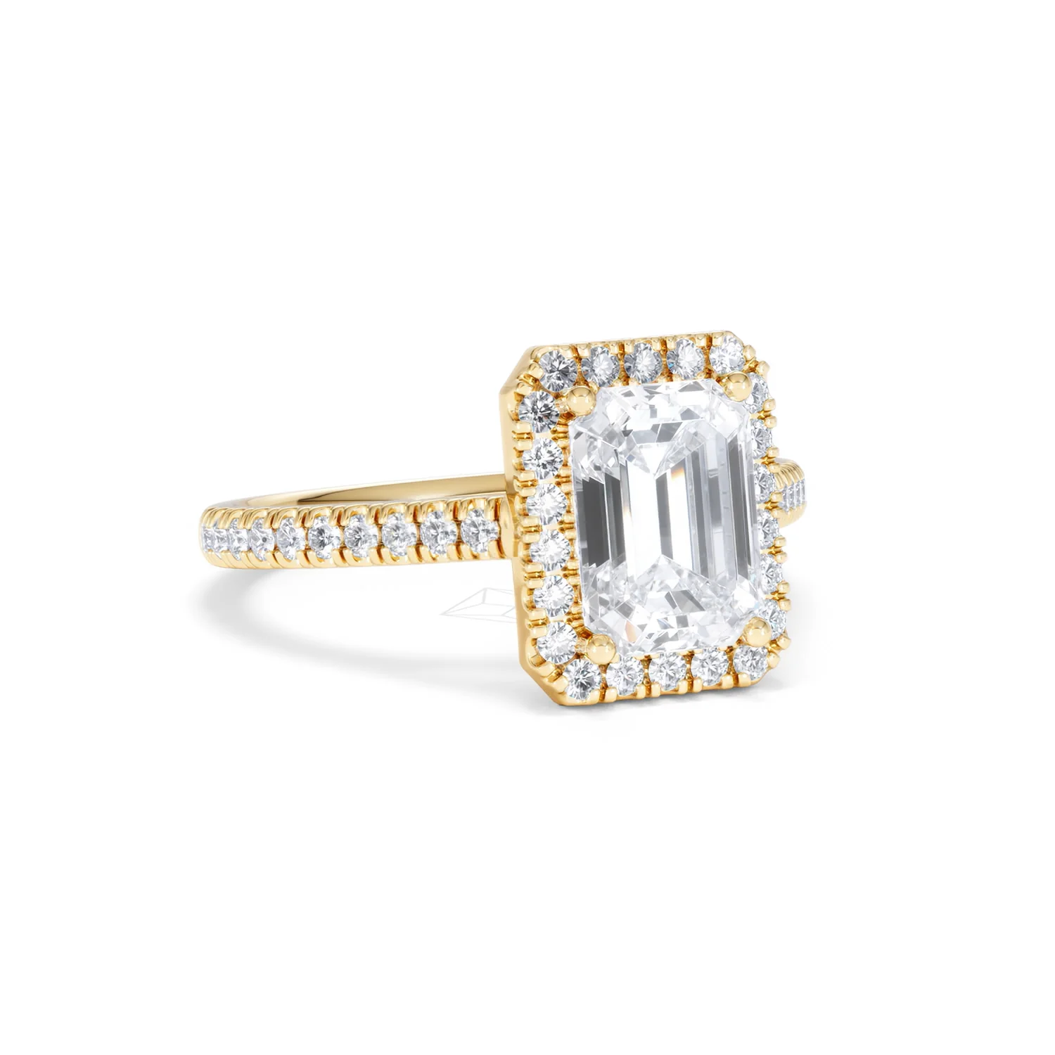 Annabelle Lab Diamond Halo Engagement Ring in 18K Gold 2.75ct F/VS1 - Image 16