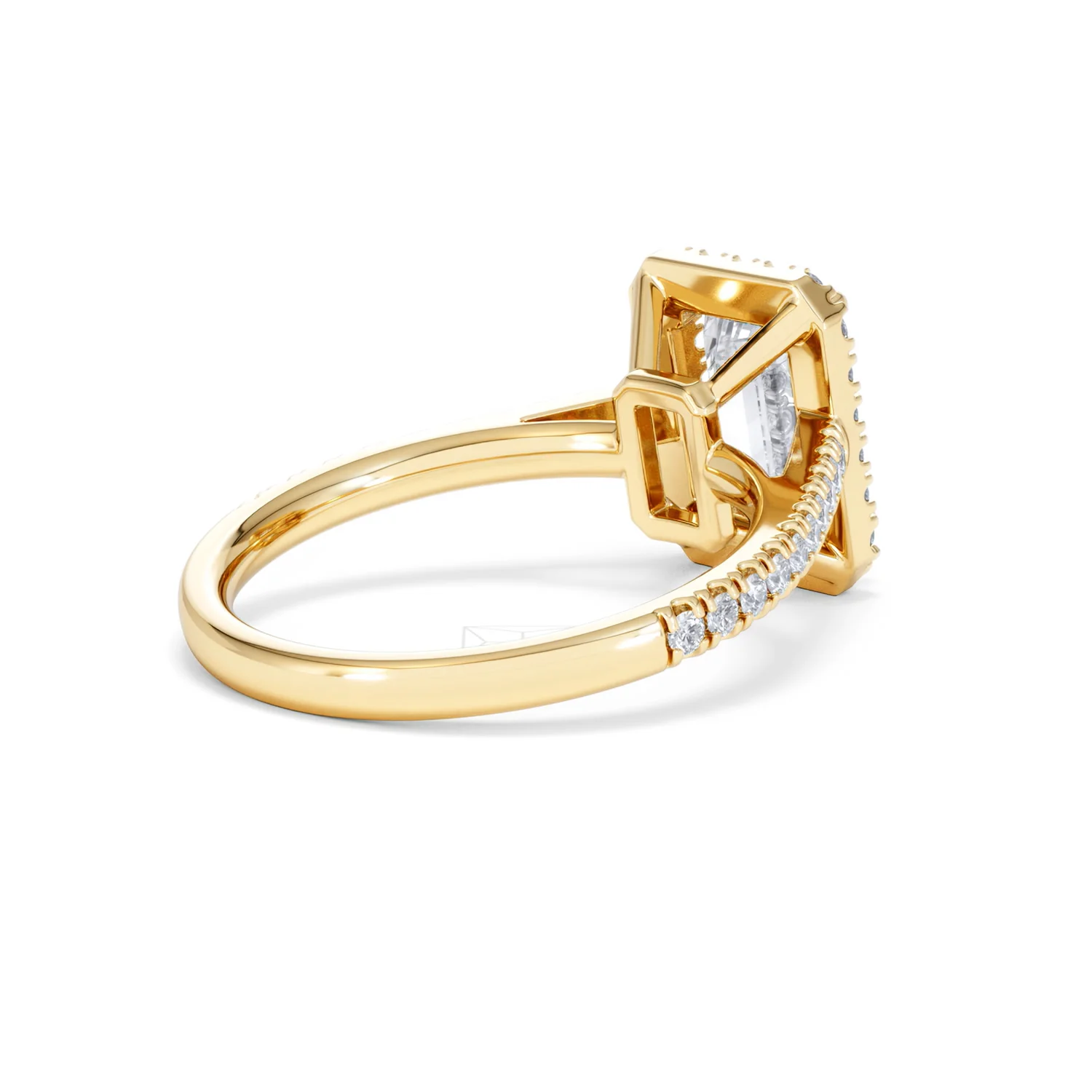 Annabelle Lab Diamond Halo Engagement Ring in 18K Gold 2.75ct F/VS1 - Image 41