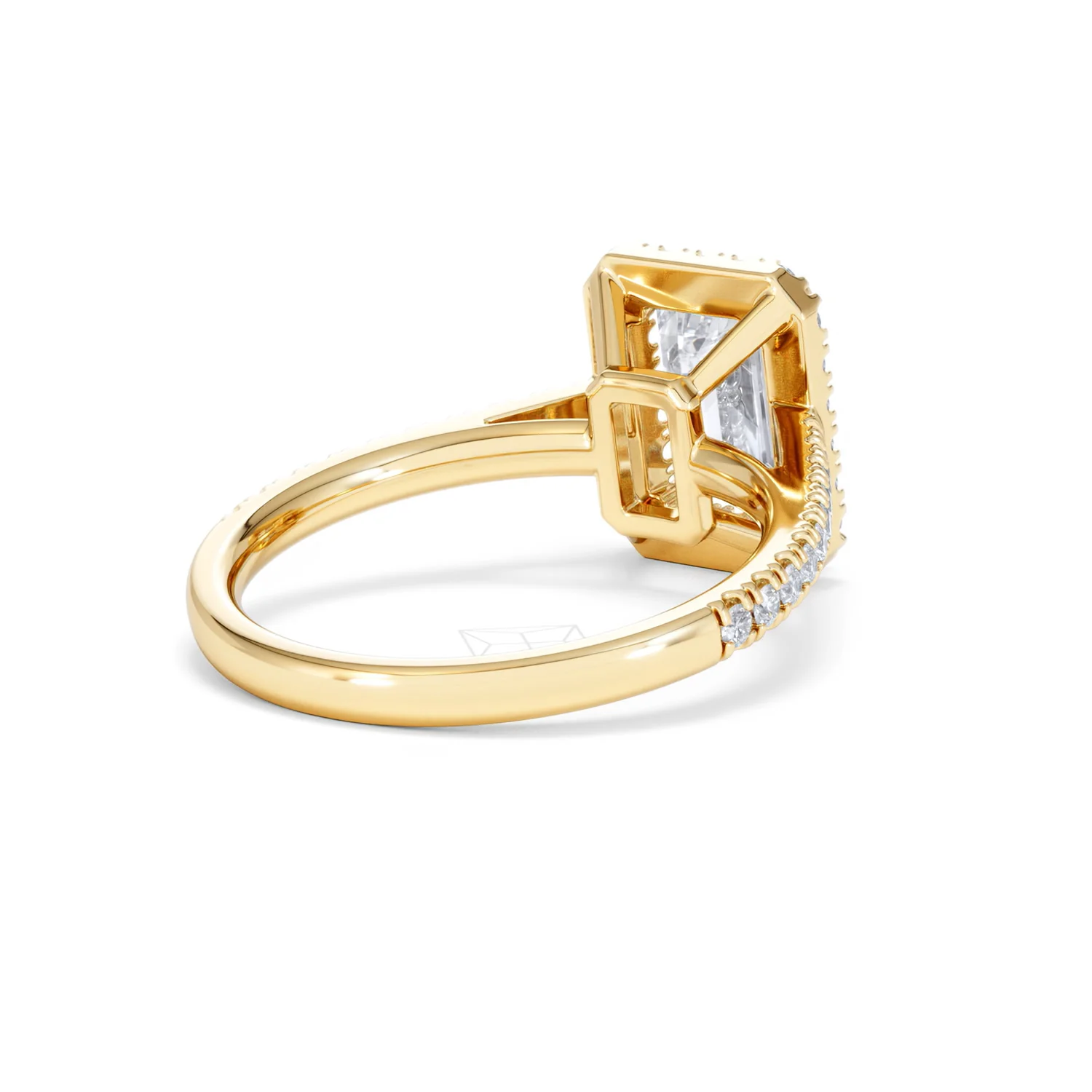 Annabelle Lab Diamond Halo Engagement Ring in 18K Gold 2.75ct F/VS1 - Image 43