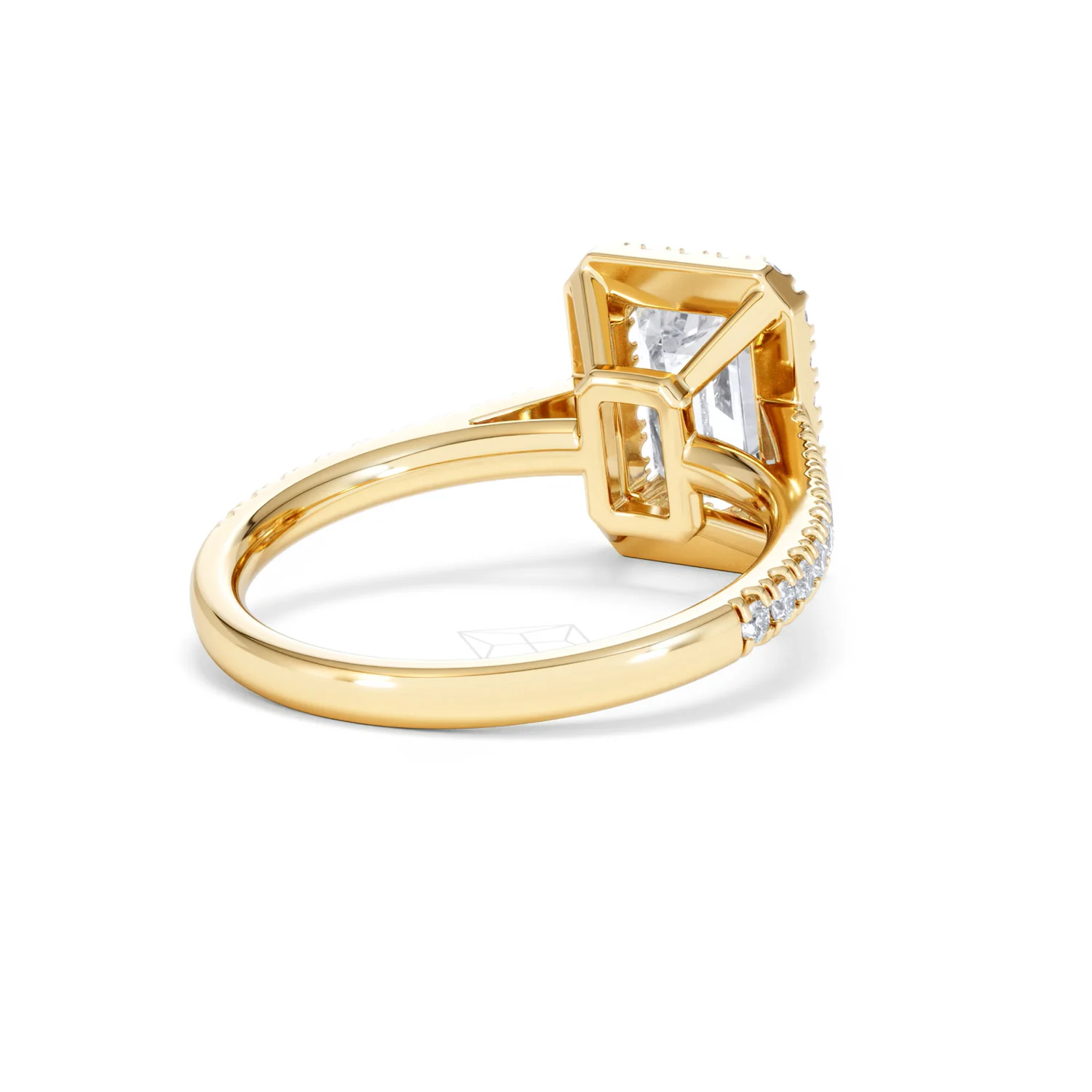 Annabelle Lab Diamond Halo Engagement Ring in 18K Gold 2.75ct F/VS1 - Image 44