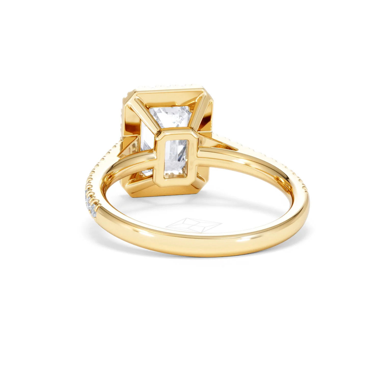 Annabelle Lab Diamond Halo Engagement Ring in 18K Gold 2.75ct F/VS1 - Image 54