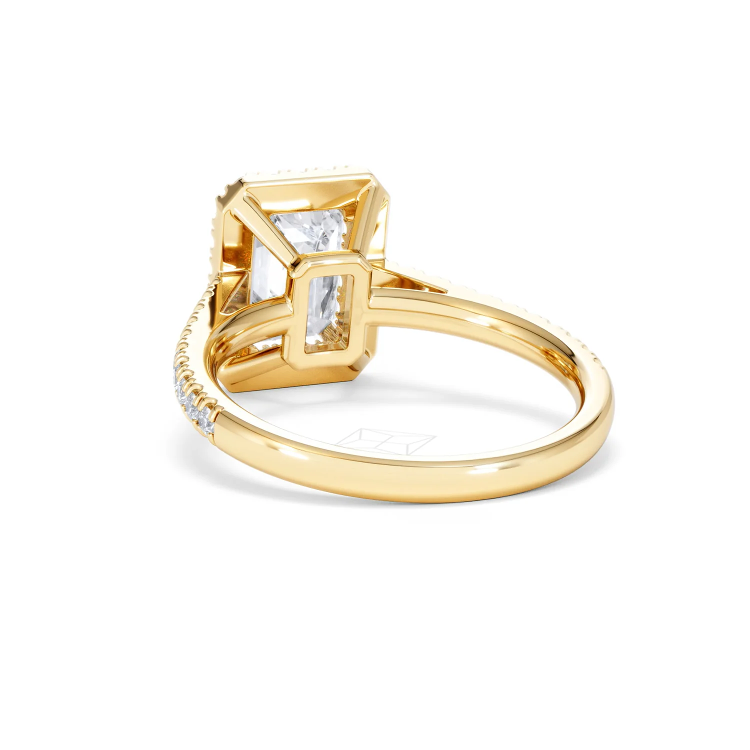 Annabelle Lab Diamond Halo Engagement Ring in 18K Gold 2.75ct F/VS1 - Image 56
