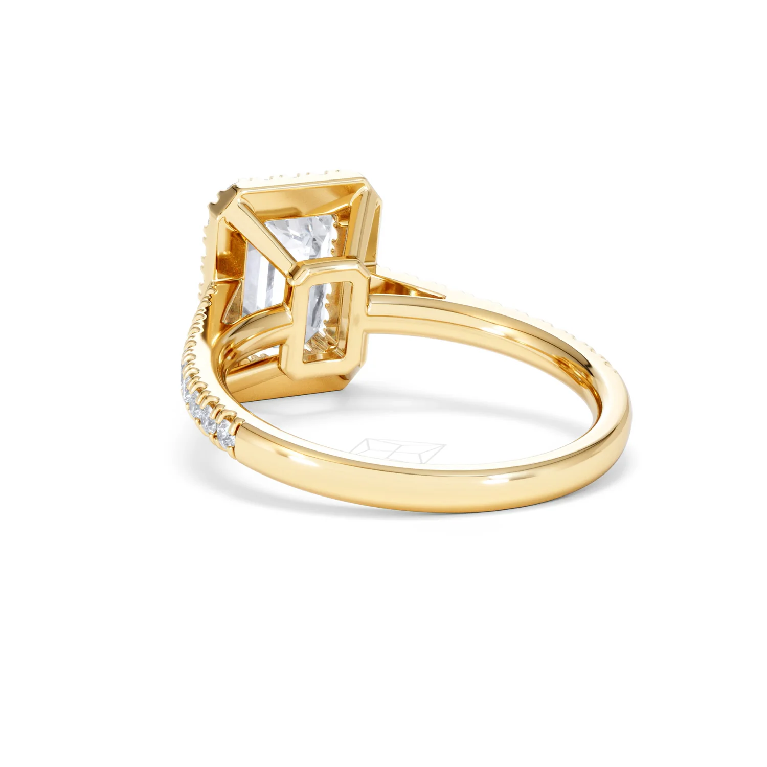 Annabelle Lab Diamond Halo Engagement Ring in 18K Gold 2.75ct F/VS1 - Image 57