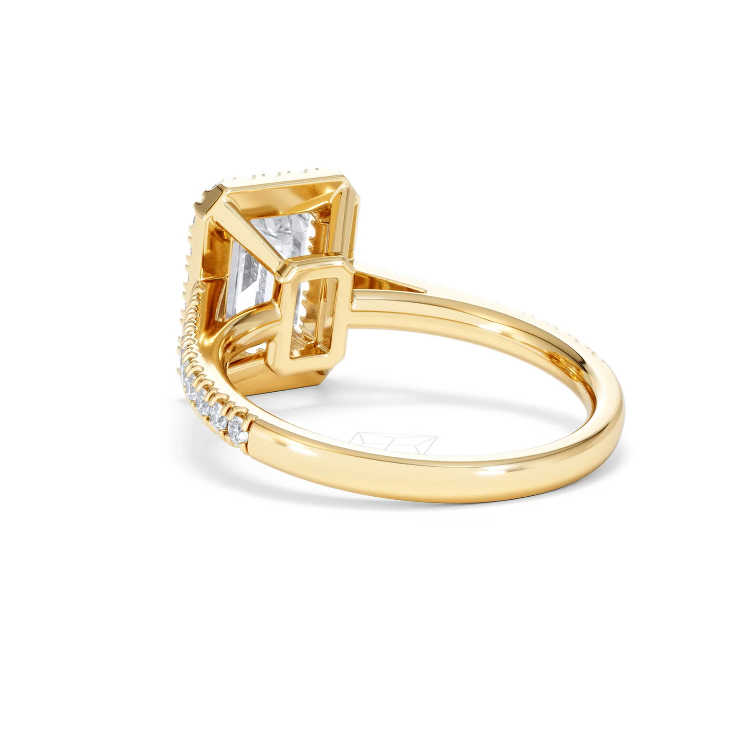 Annabelle Lab Diamond Halo Engagement Ring in 18K Gold 2.75ct F/VS1 - Image 58