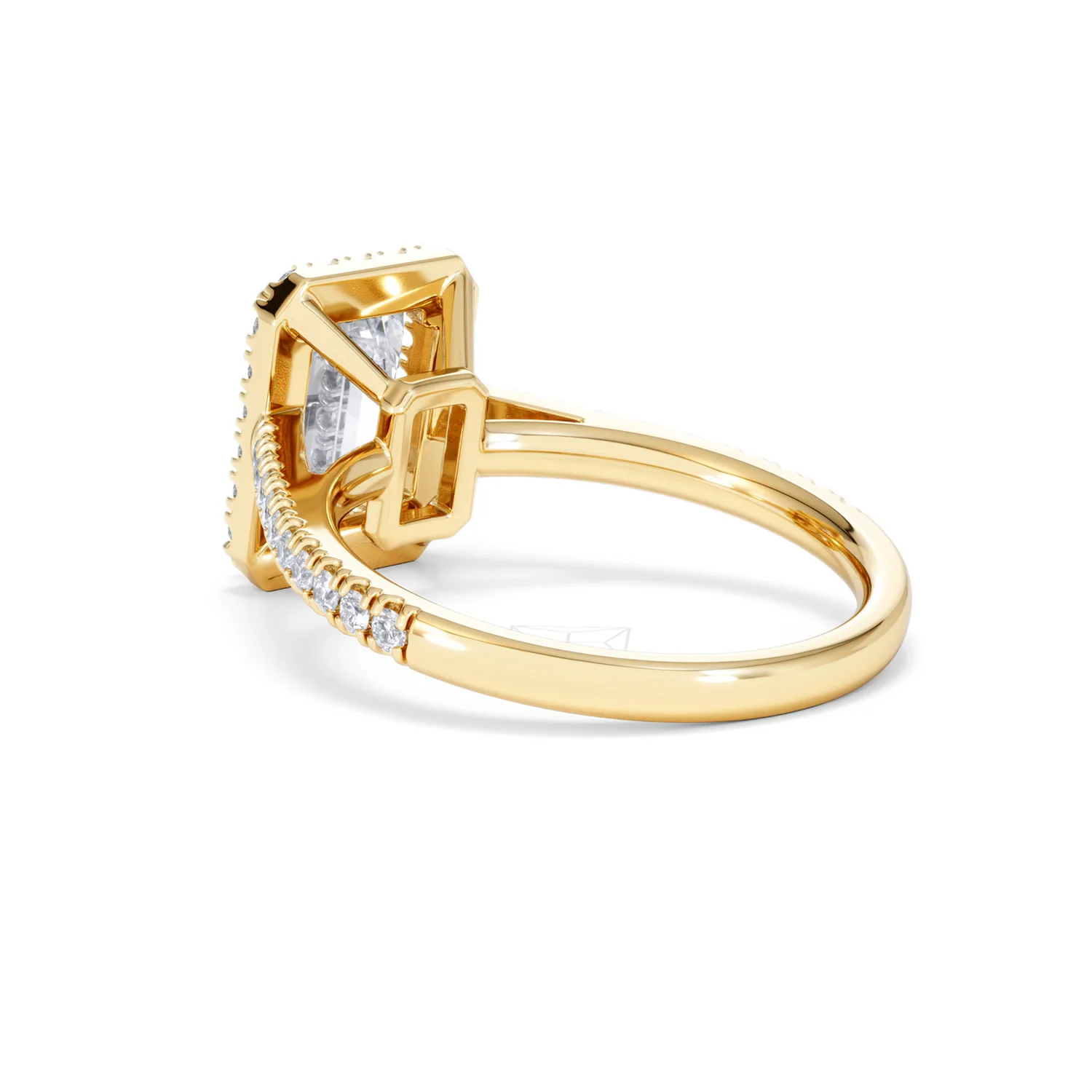 Annabelle Lab Diamond Halo Engagement Ring in 18K Gold 2.75ct F/VS1 - Image 60
