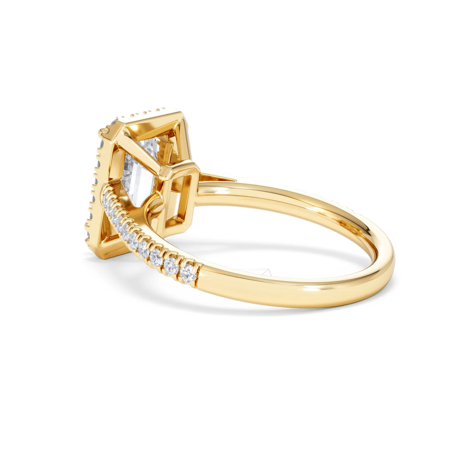 Annabelle Lab Diamond Halo Engagement Ring in 18K Gold 2.75ct F/VS1 - Image 62