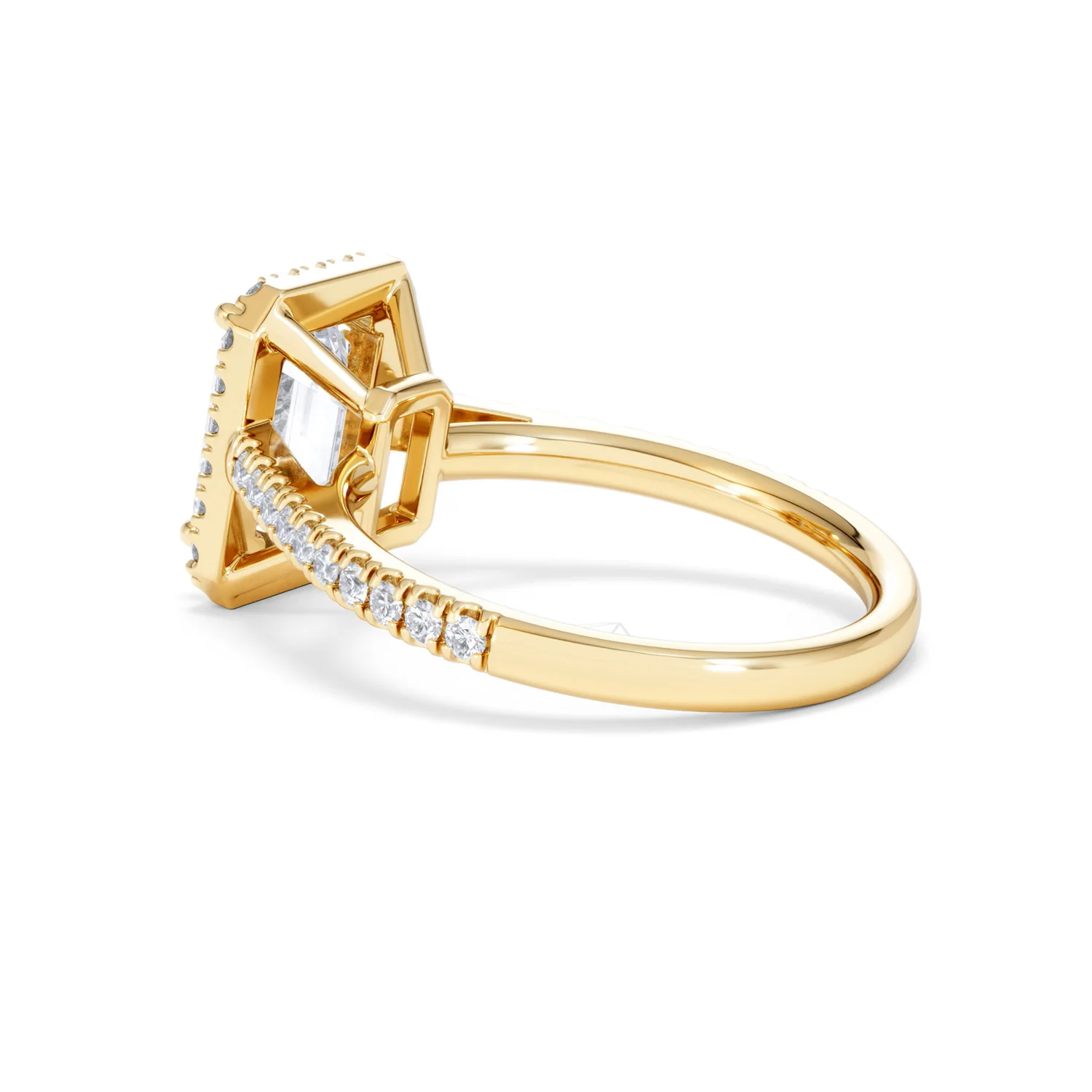 Annabelle Lab Diamond Halo Engagement Ring in 18K Gold 2.75ct F/VS1 - Image 63