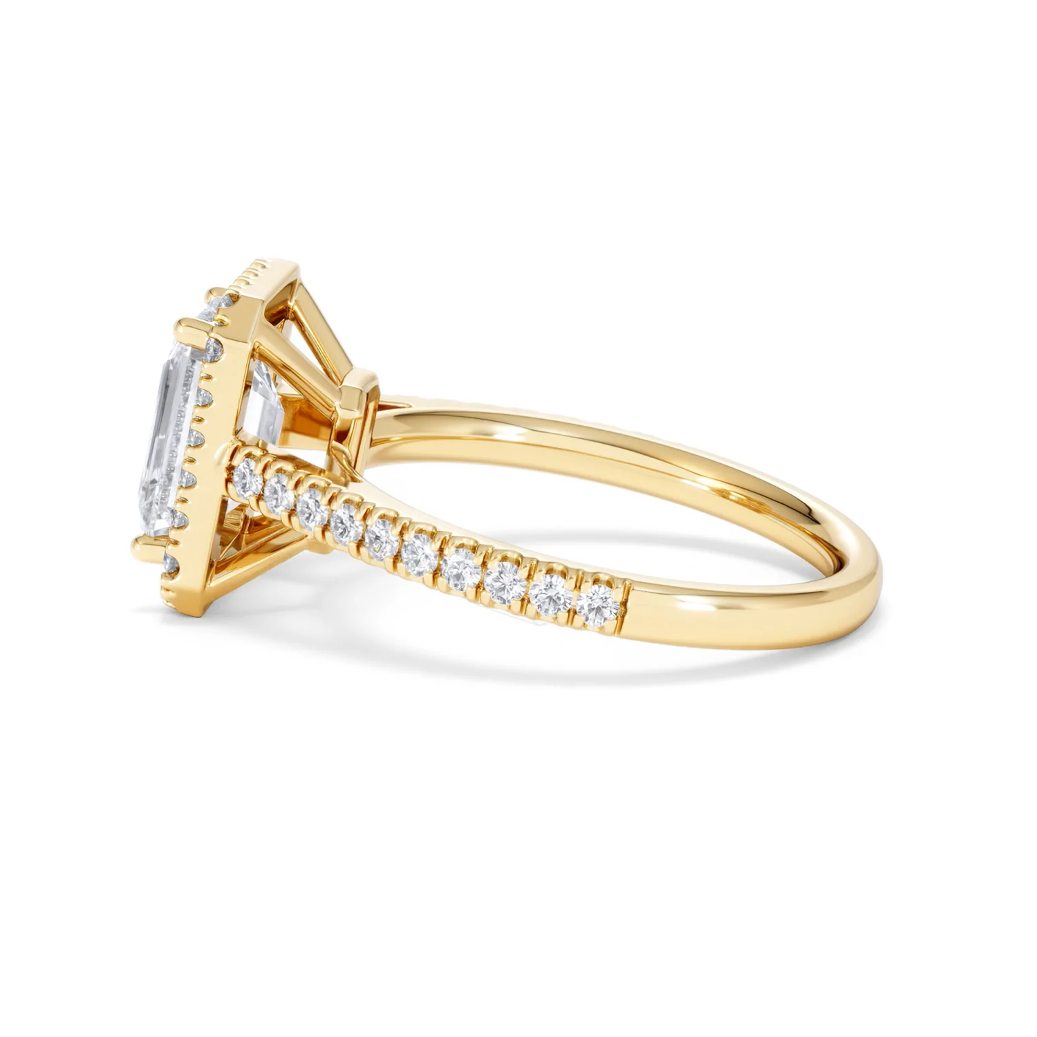Annabelle Lab Diamond Halo Engagement Ring in 18K Gold 2.75ct F/VS1 - Image 69