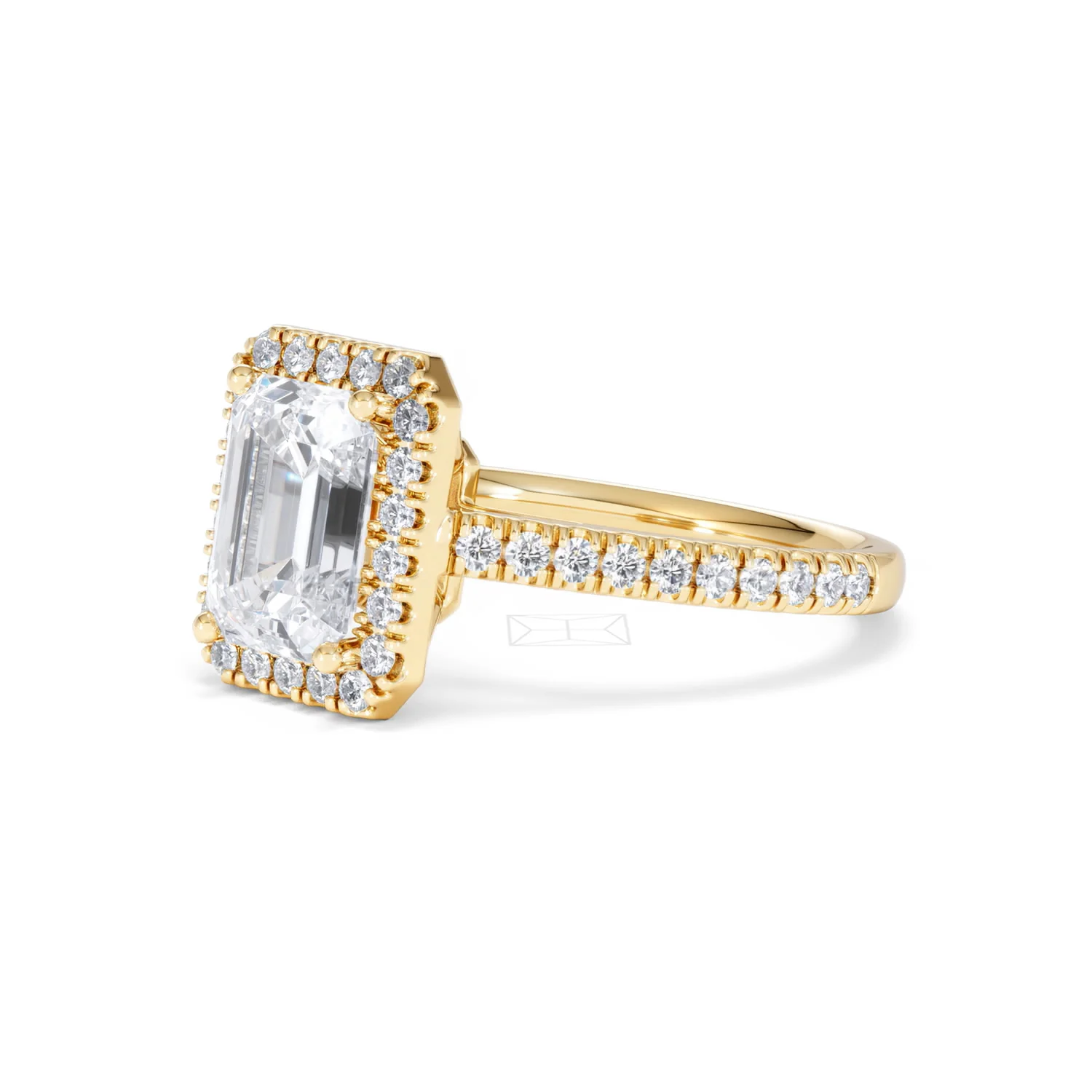 Annabelle Lab Diamond Halo Engagement Ring in 18K Gold 2.75ct F/VS1 - Image 81