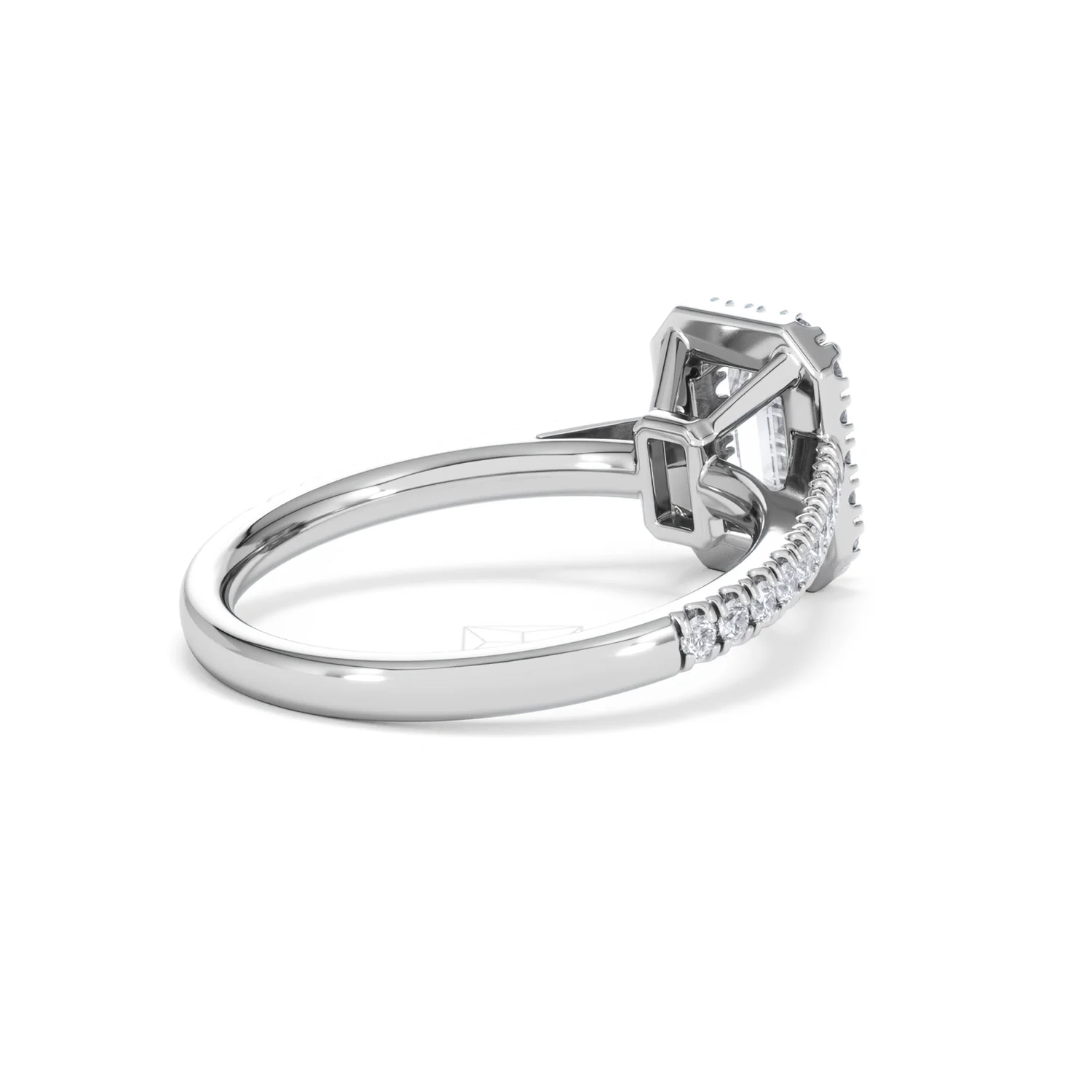 Annabelle Lab Diamond Halo Engagement Ring in Platinum 1.65ct F/VS1 - Image 41