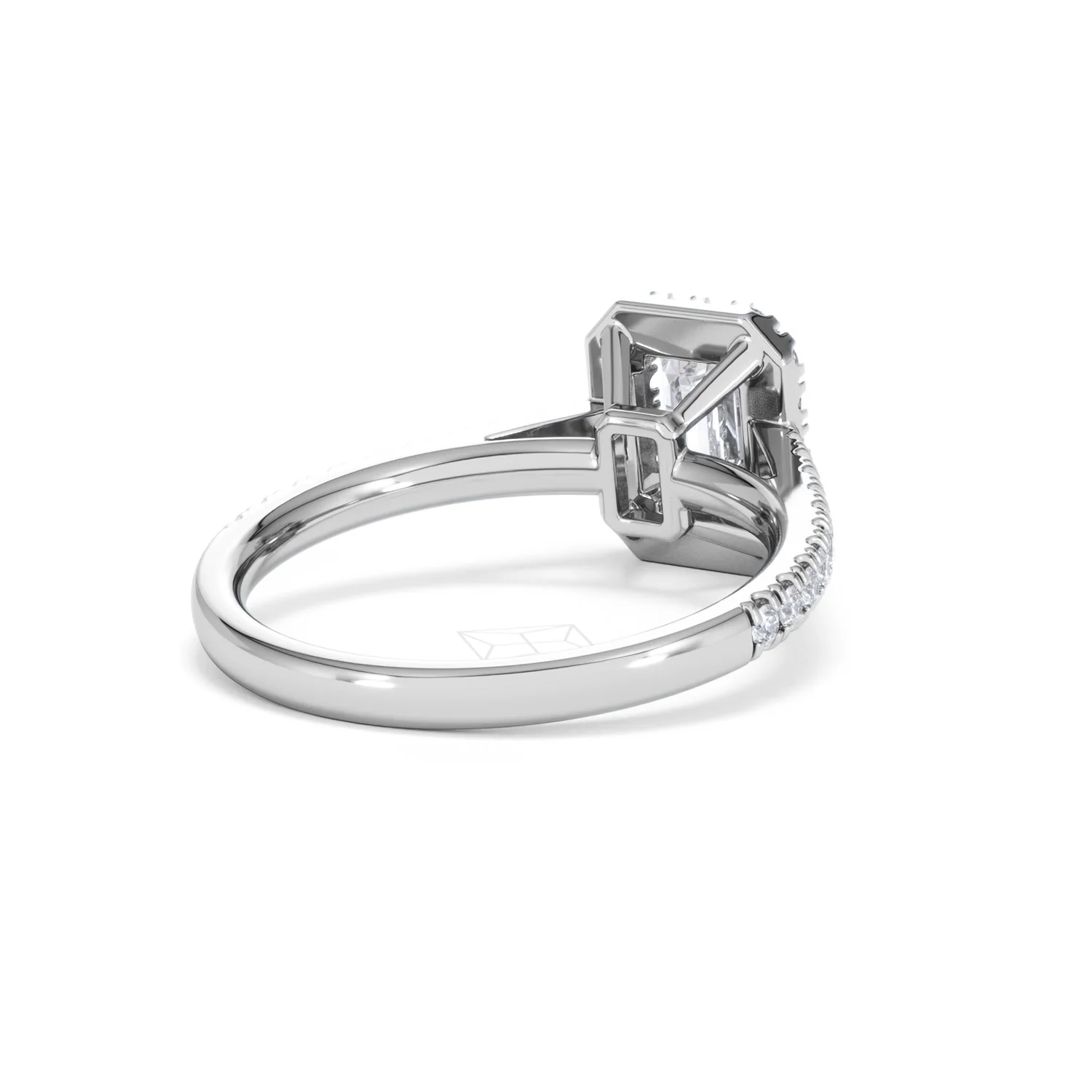 Annabelle Lab Diamond Halo Engagement Ring in Platinum 1.65ct F/VS1 - Image 44