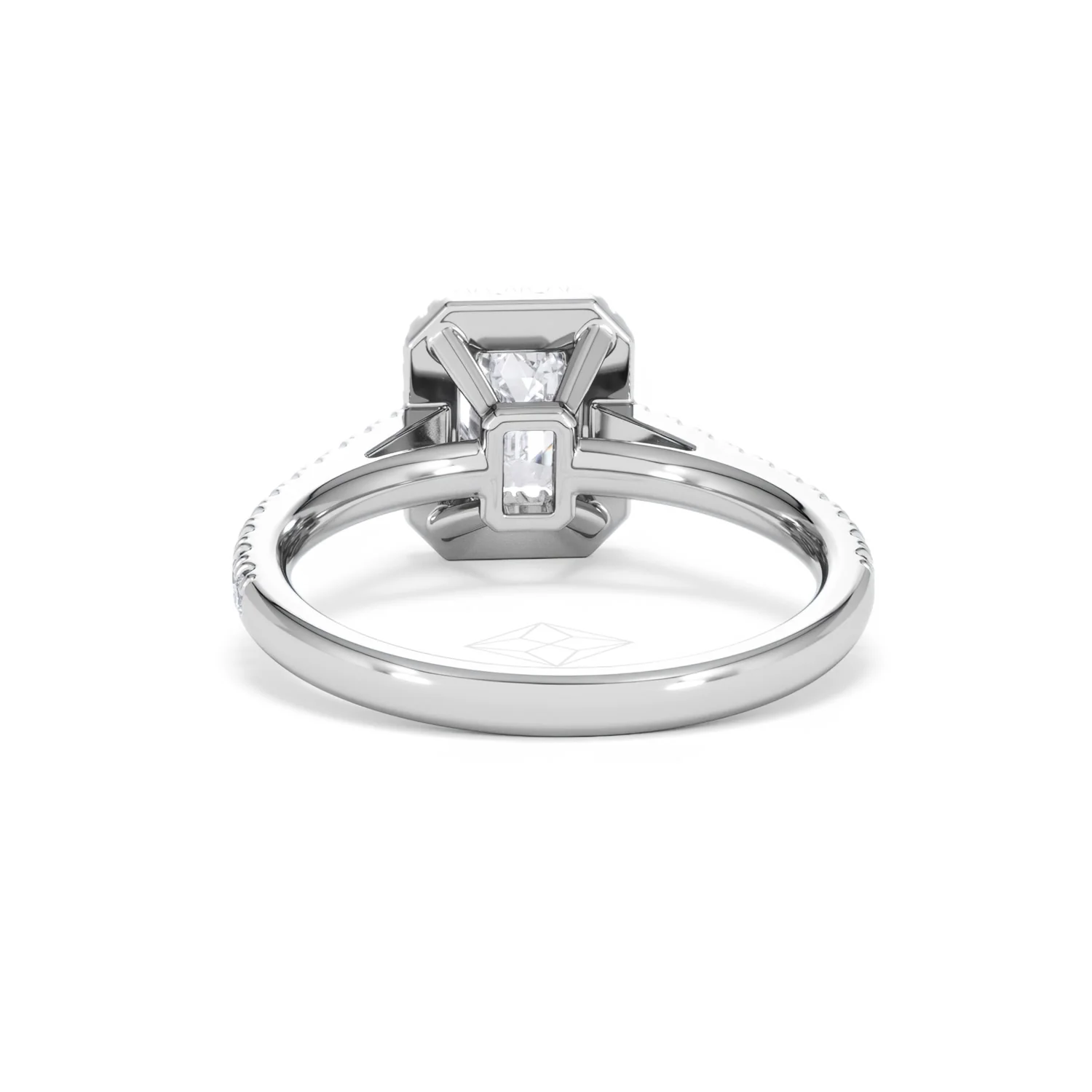 Annabelle Lab Diamond Halo Engagement Ring in Platinum 1.65ct F/VS1 - Image 52