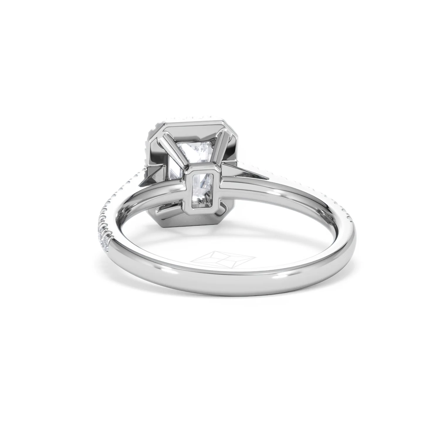 Annabelle Lab Diamond Halo Engagement Ring in Platinum 1.65ct F/VS1 - Image 54