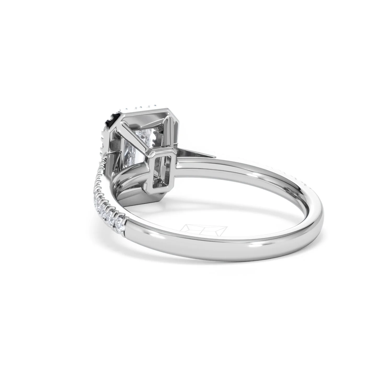 Annabelle Lab Diamond Halo Engagement Ring in Platinum 1.65ct F/VS1 - Image 58
