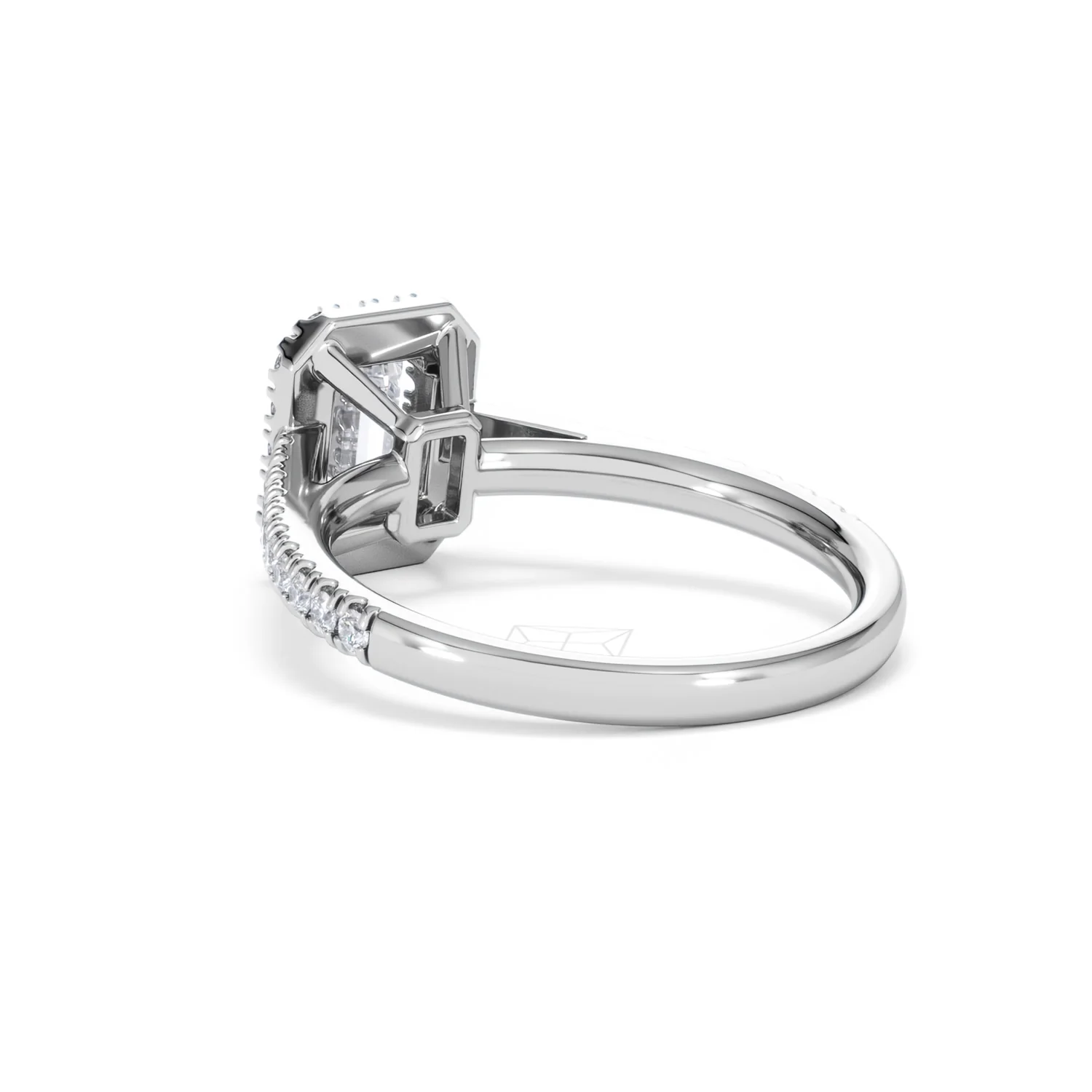 Annabelle Lab Diamond Halo Engagement Ring in Platinum 1.65ct F/VS1 - Image 59