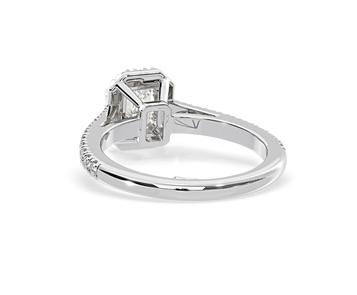 Annabelle Lab Diamond Halo Engagement Ring in Platinum 1ct F/VS1 - Image 123