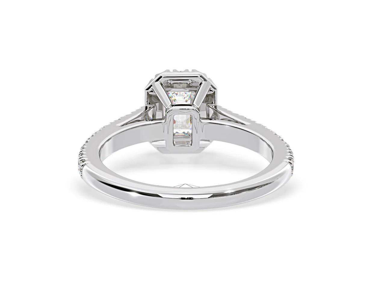 Annabelle Lab Diamond Halo Engagement Ring in Platinum 1ct F/VS1 - Image 127