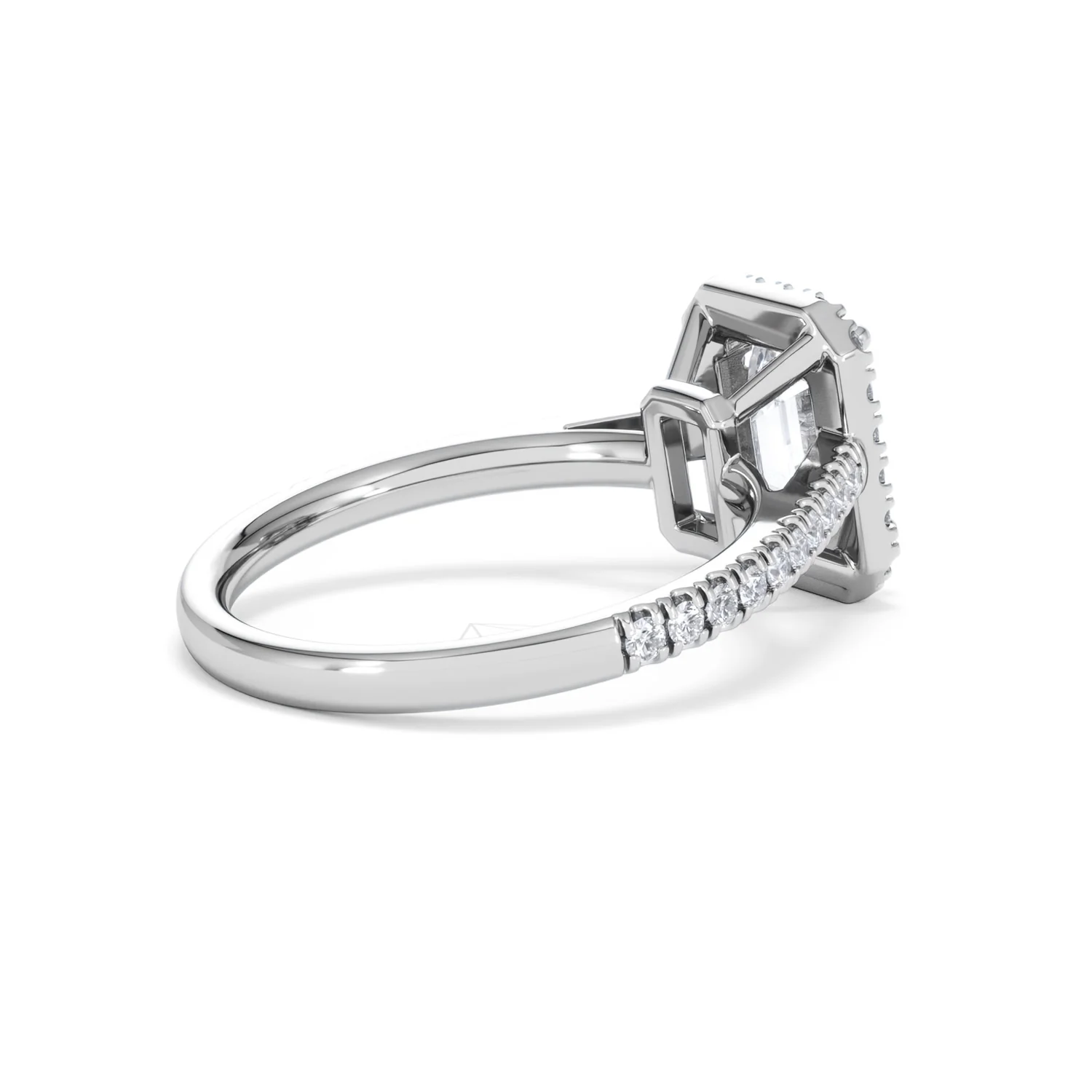 Annabelle Lab Diamond Halo Engagement Ring in Platinum 2.15ct F/VS1 - Image 39