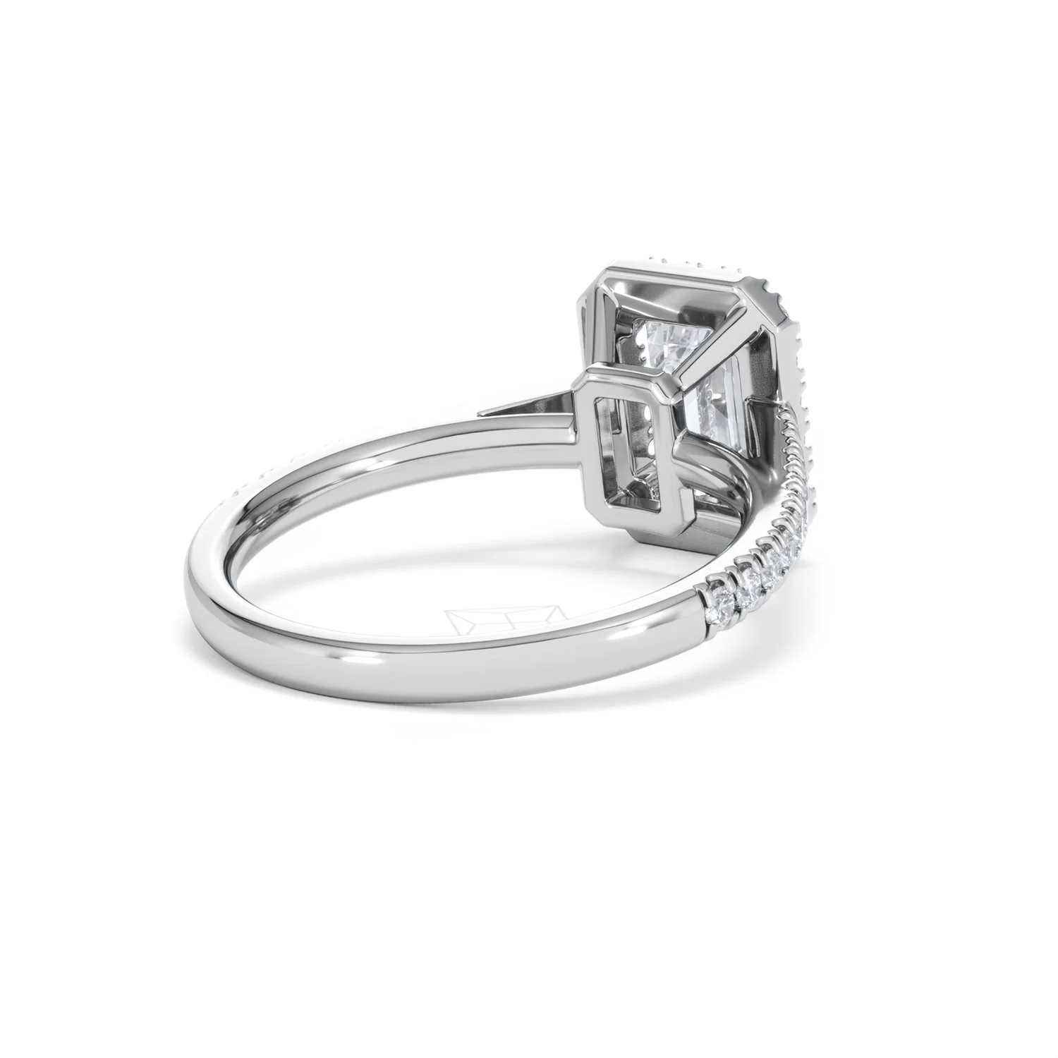 Annabelle Lab Diamond Halo Engagement Ring in Platinum 2.15ct F/VS1 - Image 43