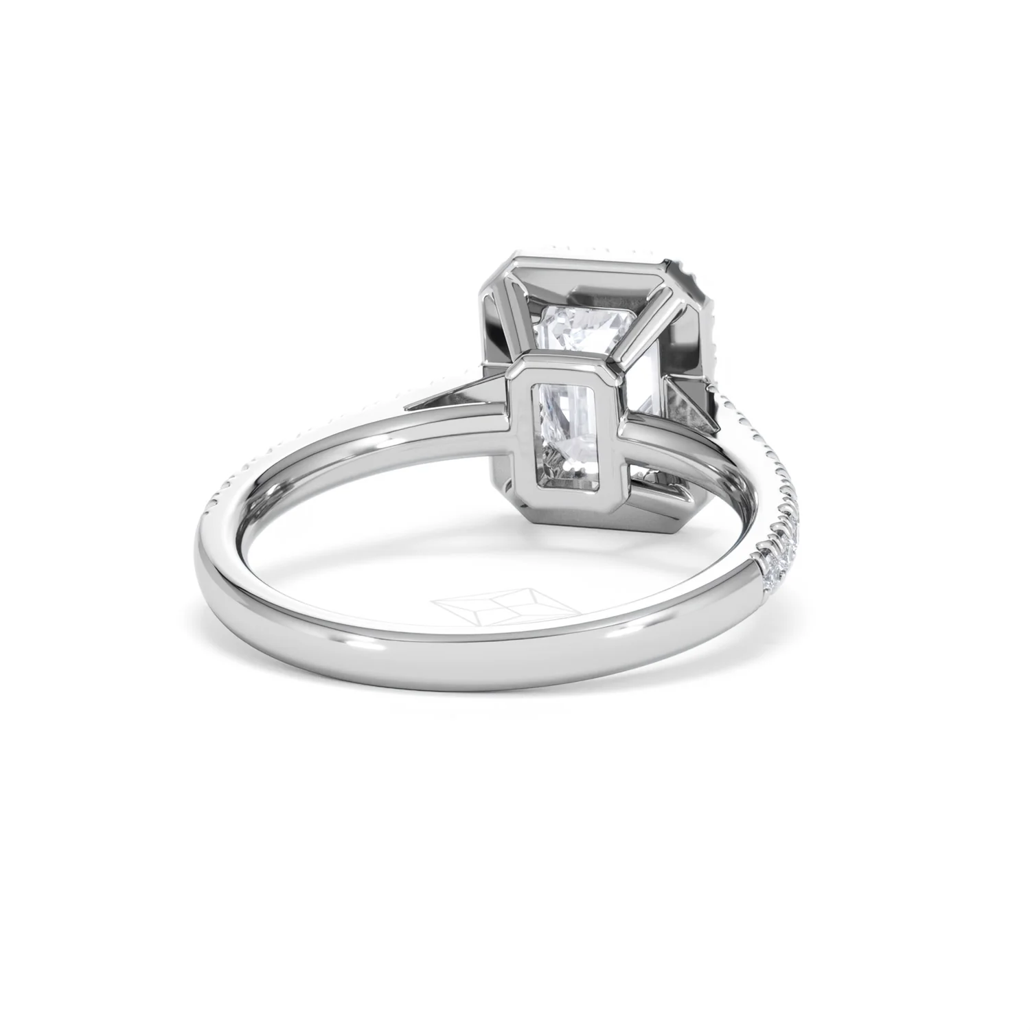 Annabelle Lab Diamond Halo Engagement Ring in Platinum 2.15ct F/VS1 - Image 47