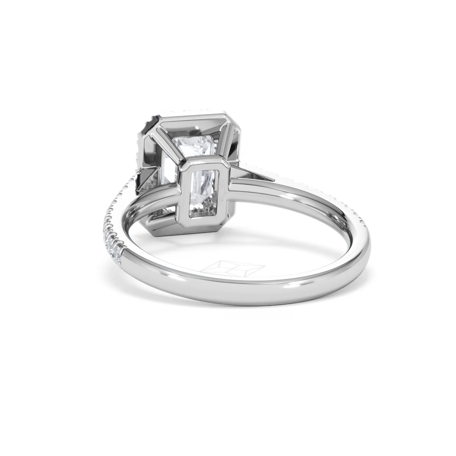 Annabelle Lab Diamond Halo Engagement Ring in Platinum 2.15ct F/VS1 - Image 55
