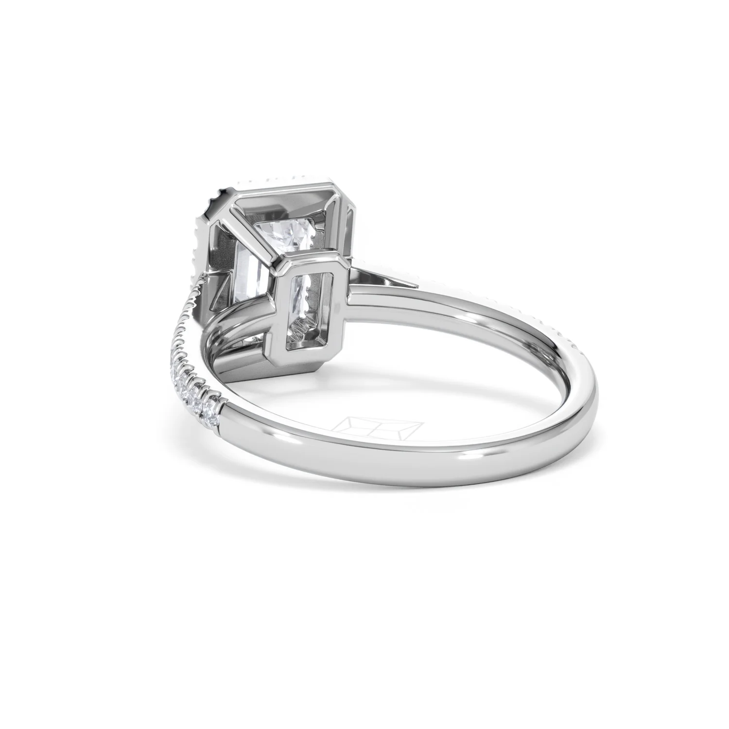 Annabelle Lab Diamond Halo Engagement Ring in Platinum 2.15ct F/VS1 - Image 57