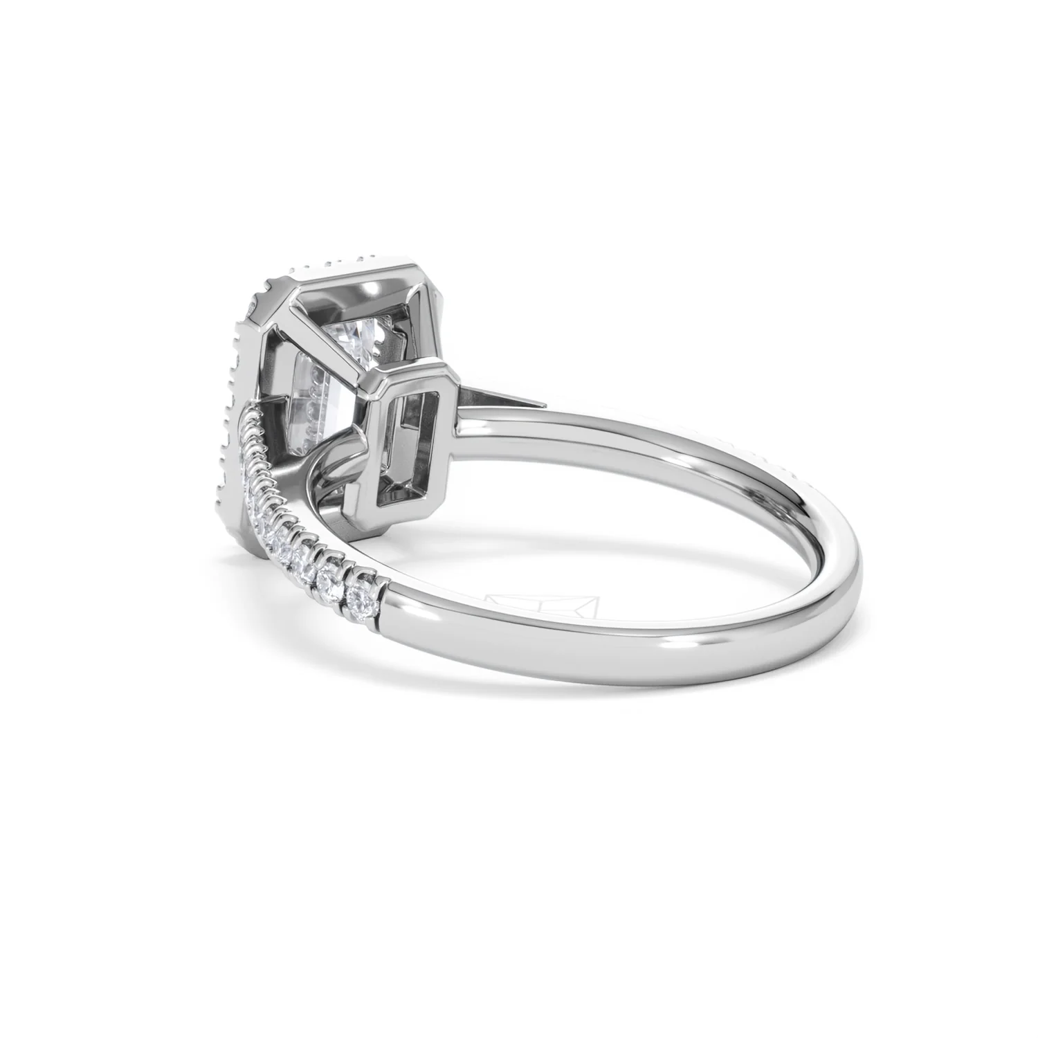 Annabelle Lab Diamond Halo Engagement Ring in Platinum 2.15ct F/VS1 - Image 60