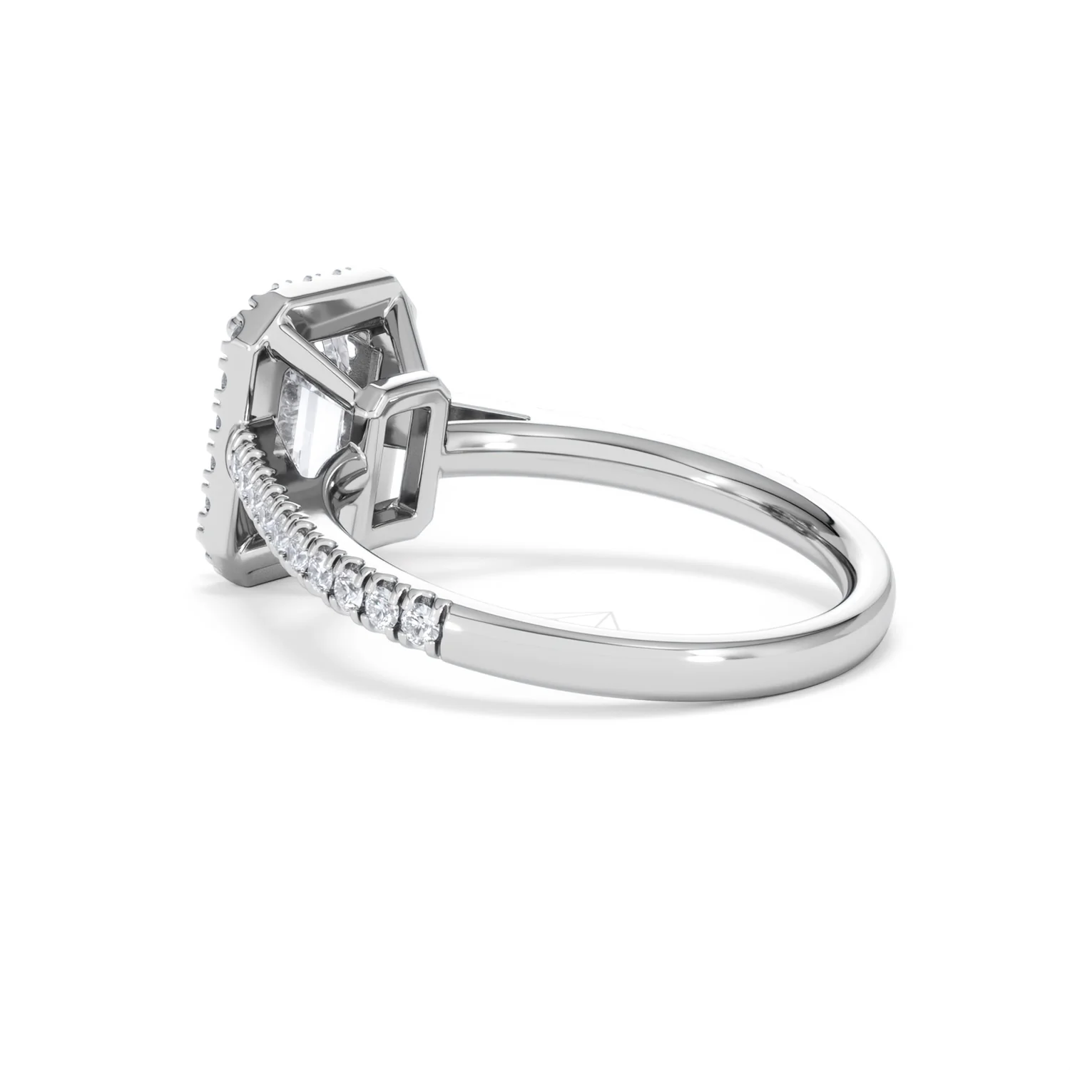 Annabelle Lab Diamond Halo Engagement Ring in Platinum 2.15ct F/VS1 - Image 62