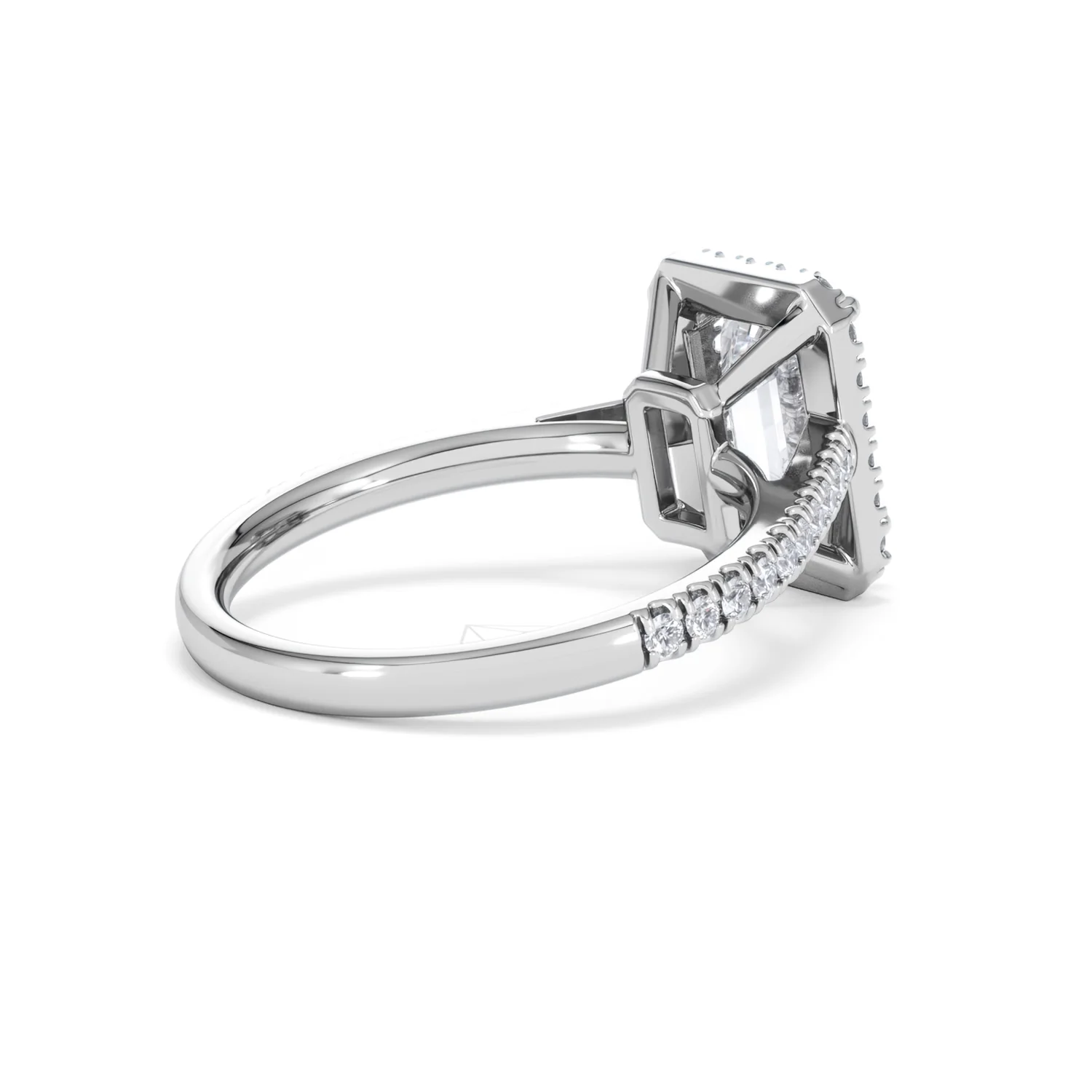 Annabelle Lab Diamond Halo Engagement Ring in Platinum 2.75ct F/VS1 - Image 40