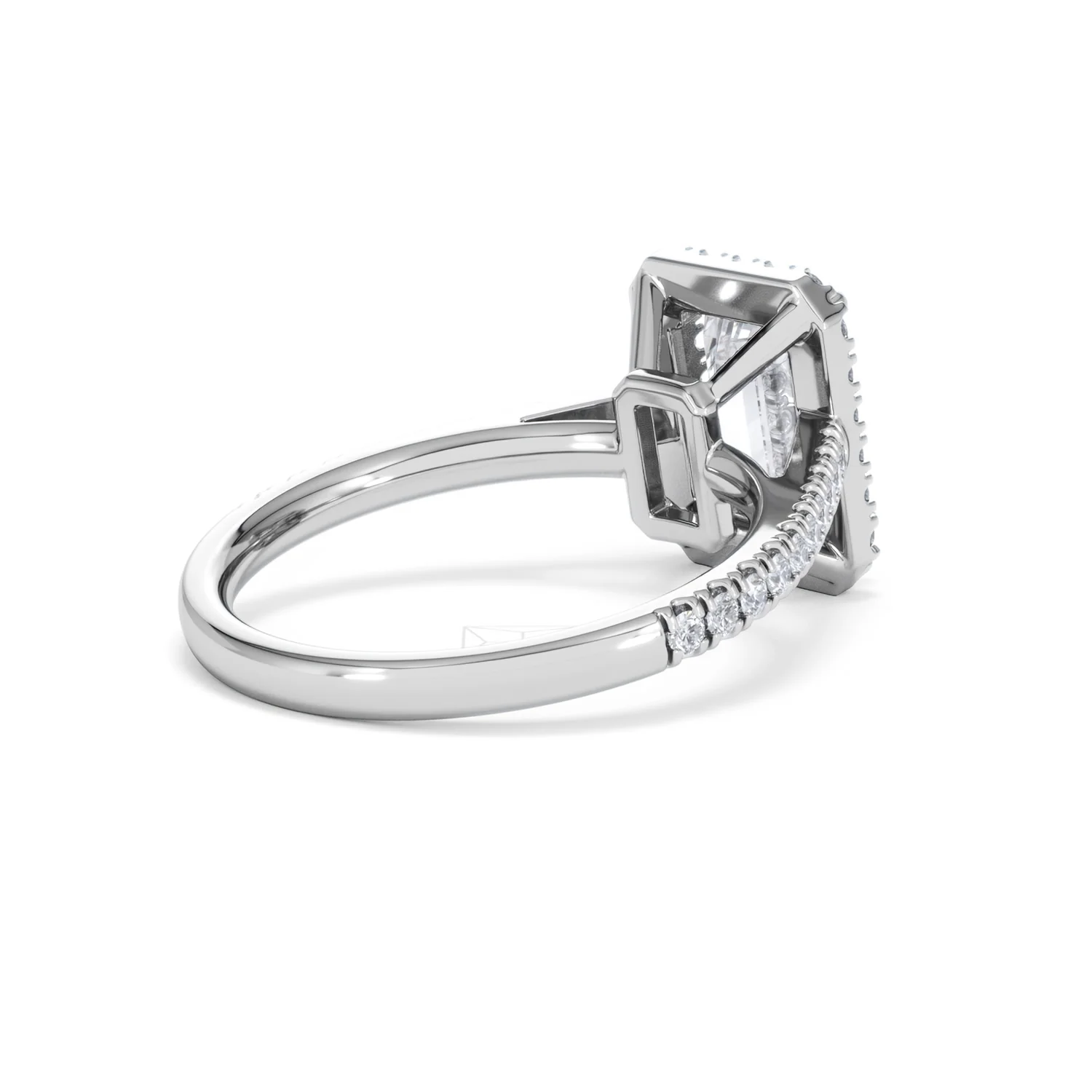 Annabelle Lab Diamond Halo Engagement Ring in Platinum 2.75ct F/VS1 - Image 41