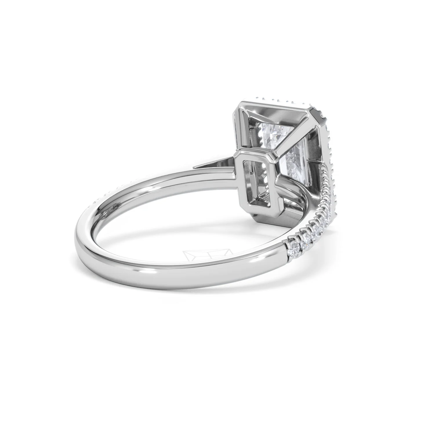 Annabelle Lab Diamond Halo Engagement Ring in Platinum 2.75ct F/VS1 - Image 43