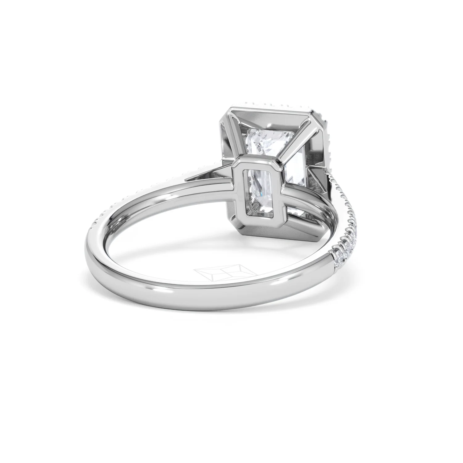 Annabelle Lab Diamond Halo Engagement Ring in Platinum 2.75ct F/VS1 - Image 46
