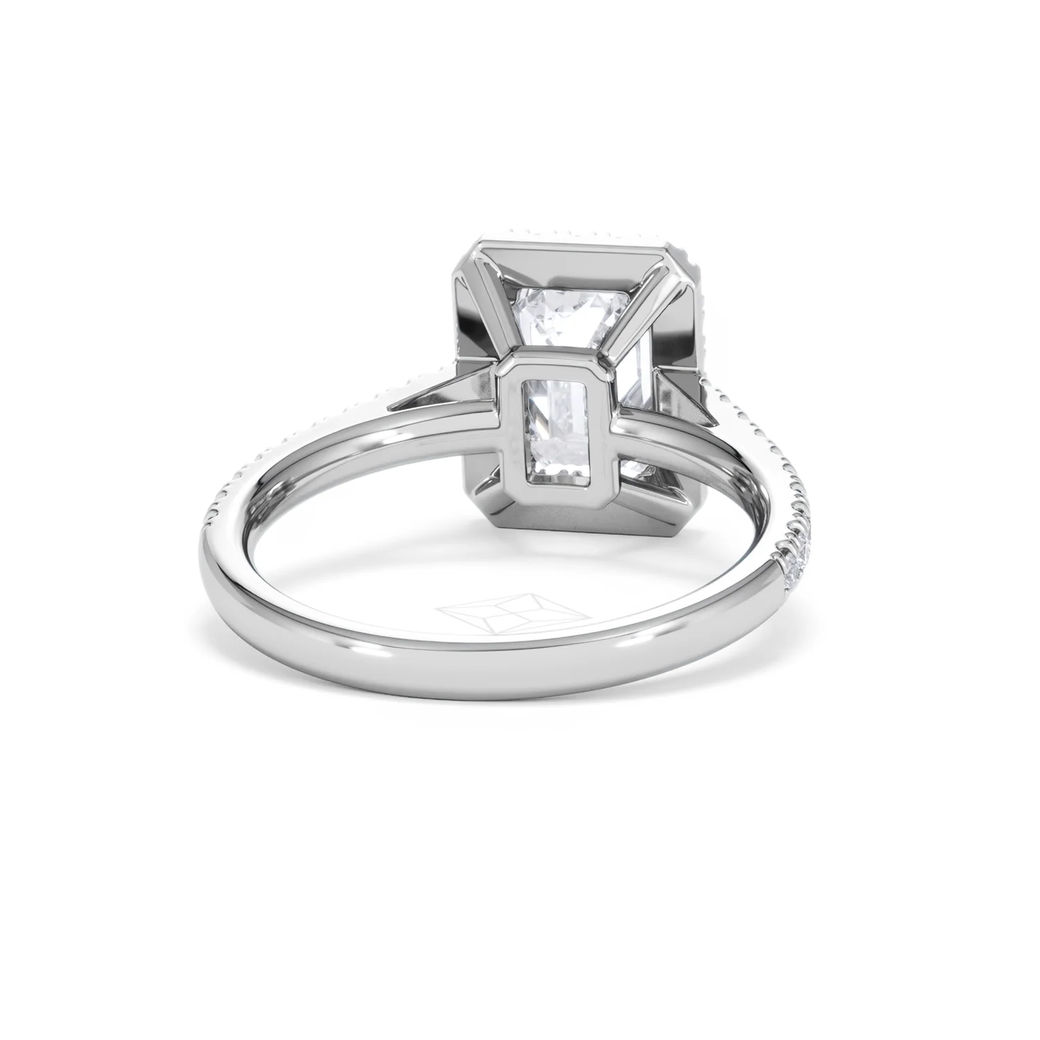 Annabelle Lab Diamond Halo Engagement Ring in Platinum 2.75ct F/VS1 - Image 48