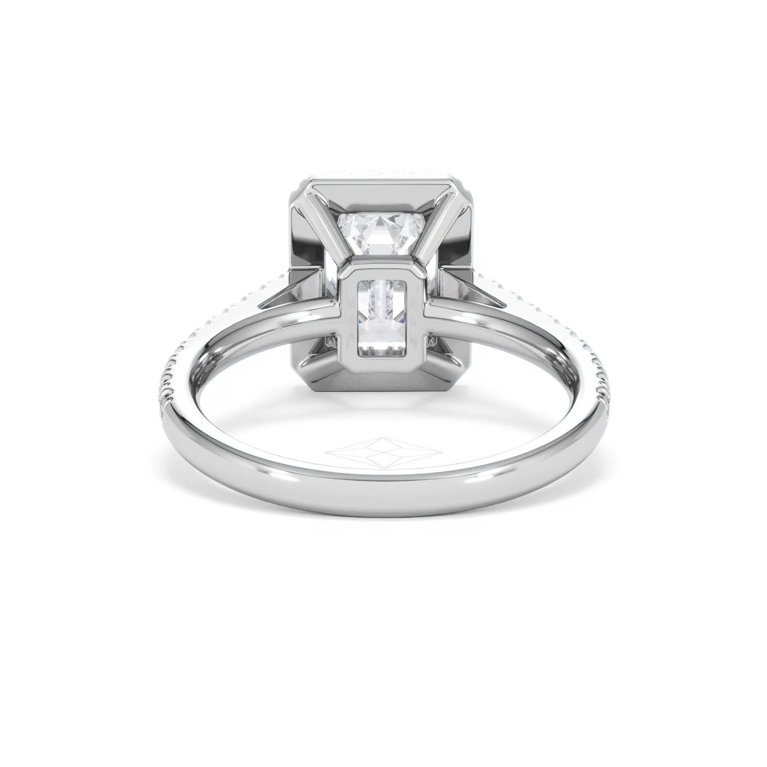 Annabelle Lab Diamond Halo Engagement Ring in Platinum 2.75ct F/VS1 - Image 51