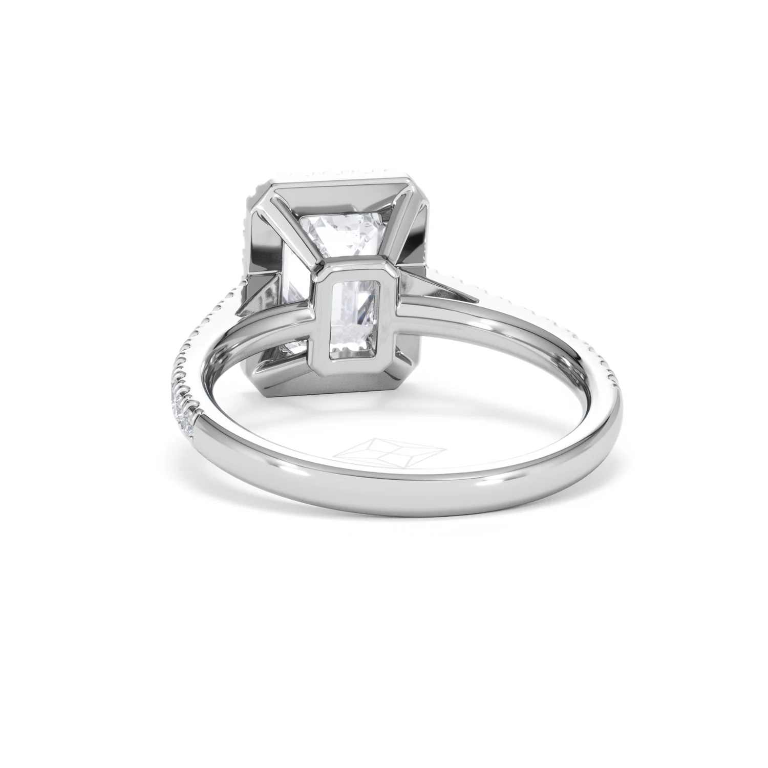 Annabelle Lab Diamond Halo Engagement Ring in Platinum 2.75ct F/VS1 - Image 54