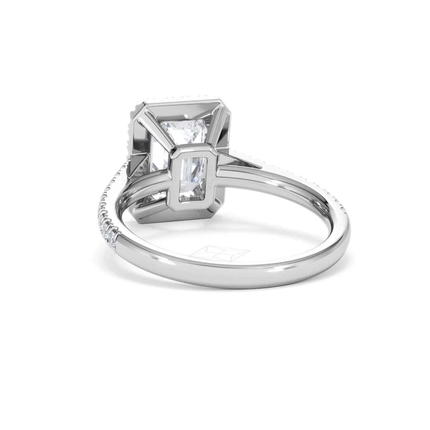 Annabelle Lab Diamond Halo Engagement Ring in Platinum 2.75ct F/VS1 - Image 55