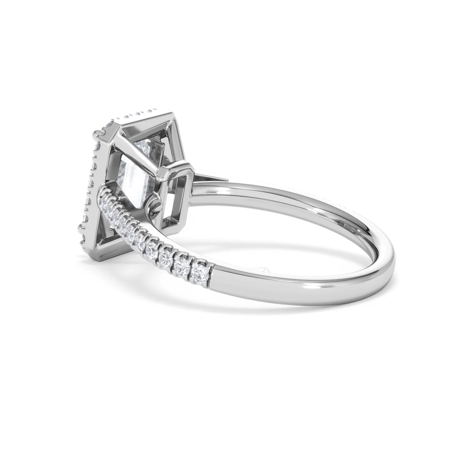 Annabelle Lab Diamond Halo Engagement Ring in Platinum 2.75ct F/VS1 - Image 63