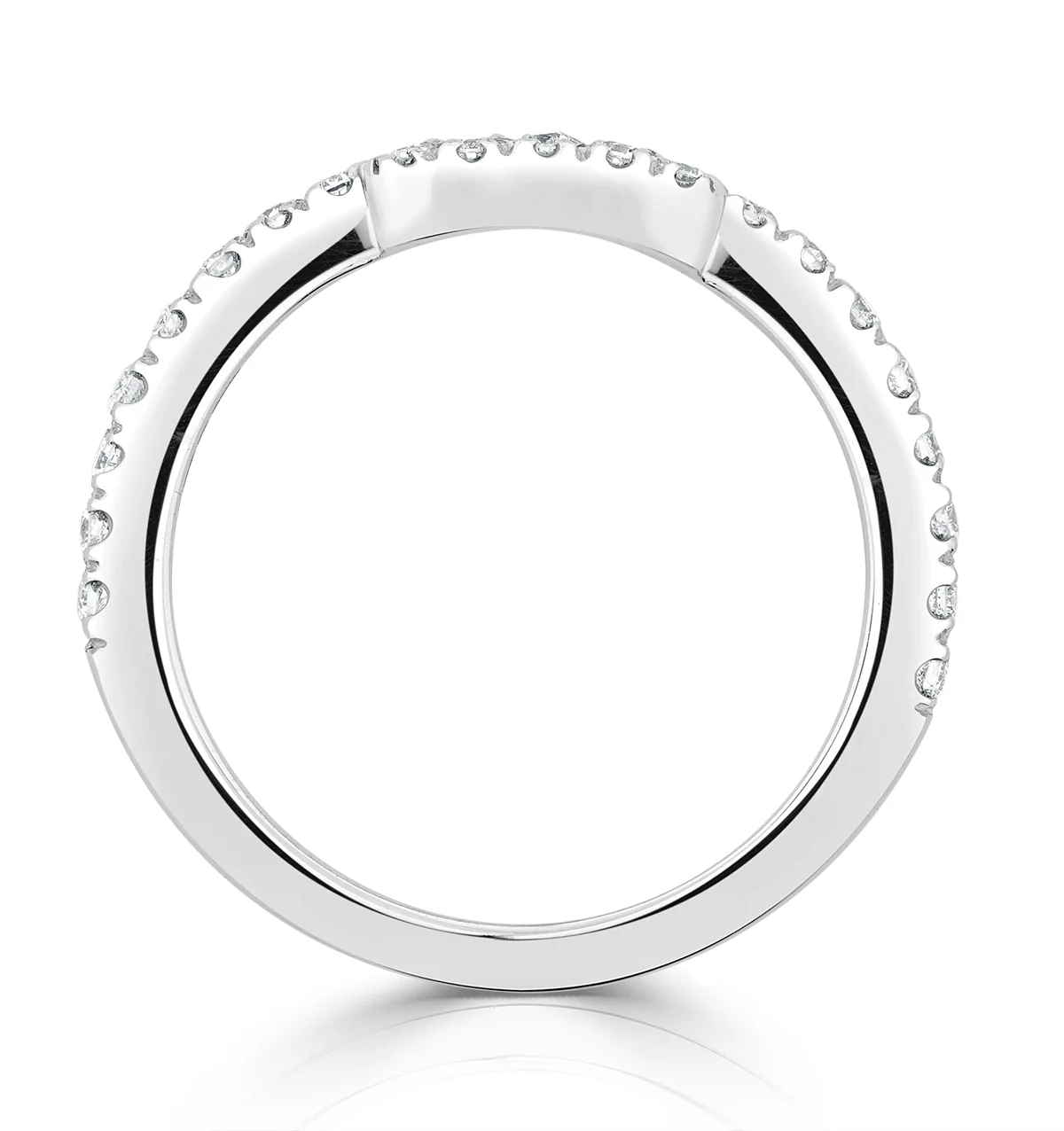 Annabelle Matching Wedding Band 0.30ct G/Si Diamond in 18K White Gold - Image 2