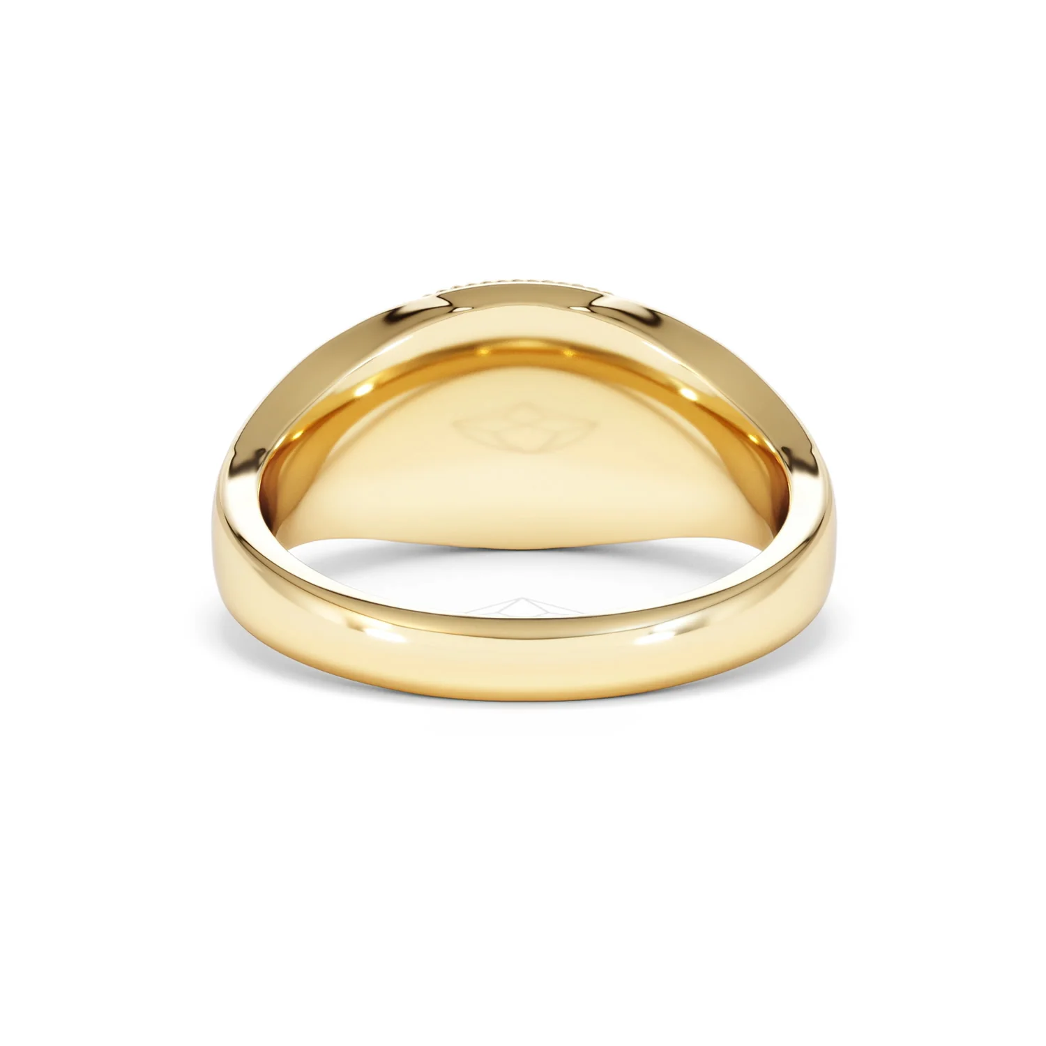 Aquarius Zodiac 0.01ct Lab Diamond Signet Ring in 18K Gold Vermeil - Image 47