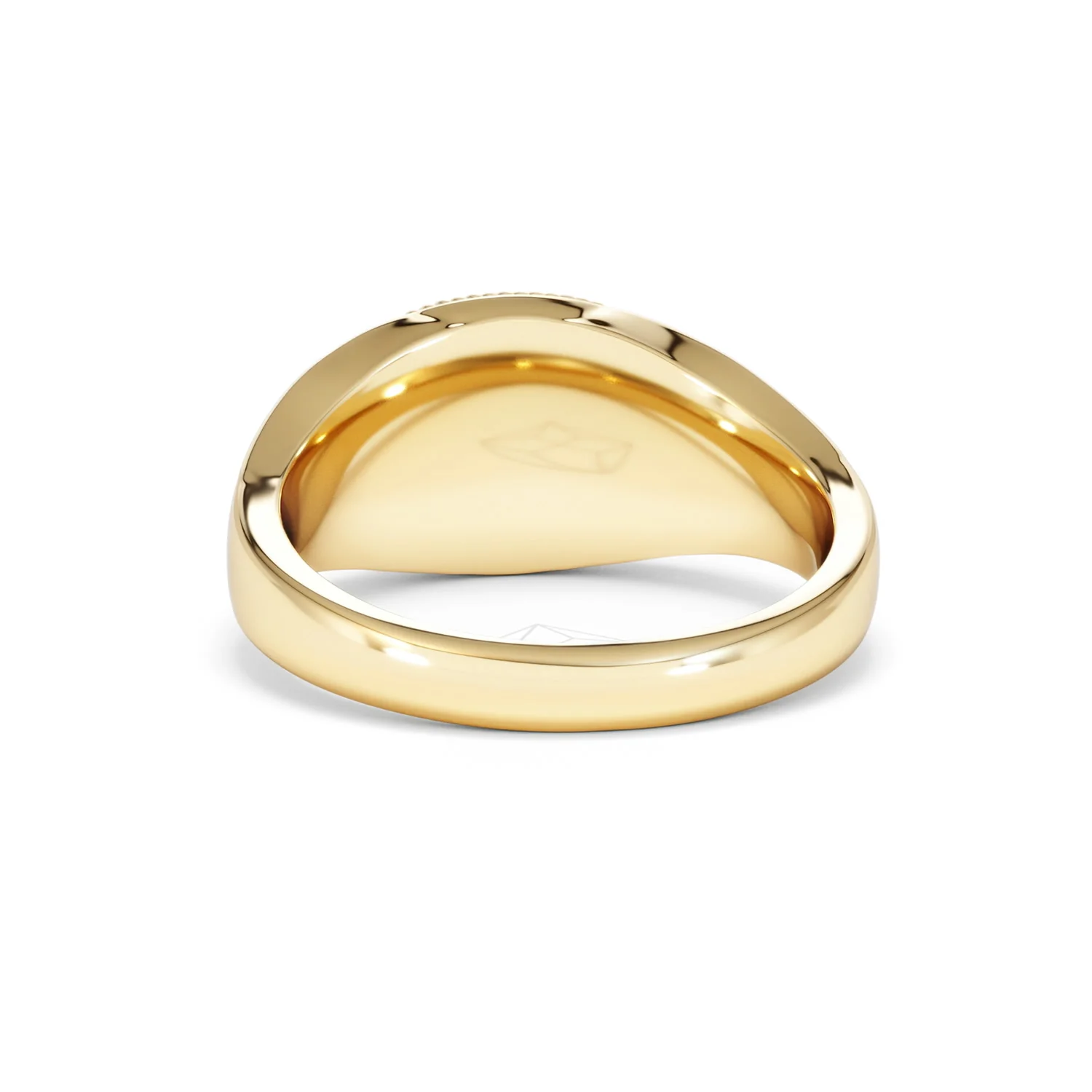 Aquarius Zodiac 0.01ct Lab Diamond Signet Ring in 18K Gold Vermeil - Image 49