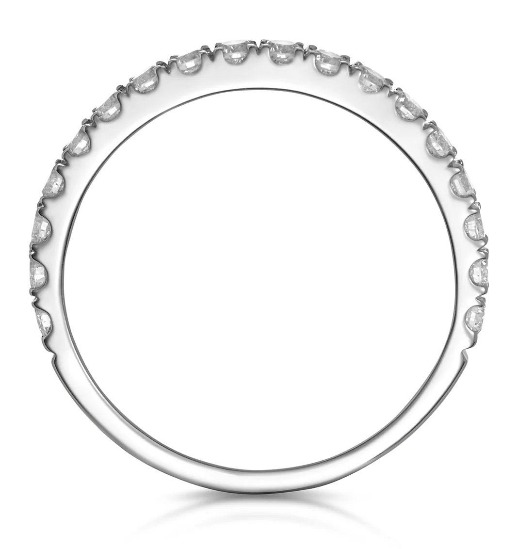Aria Matching Wedding Band 0.55ct H/Si Diamond in 18K White Gold - Image 2