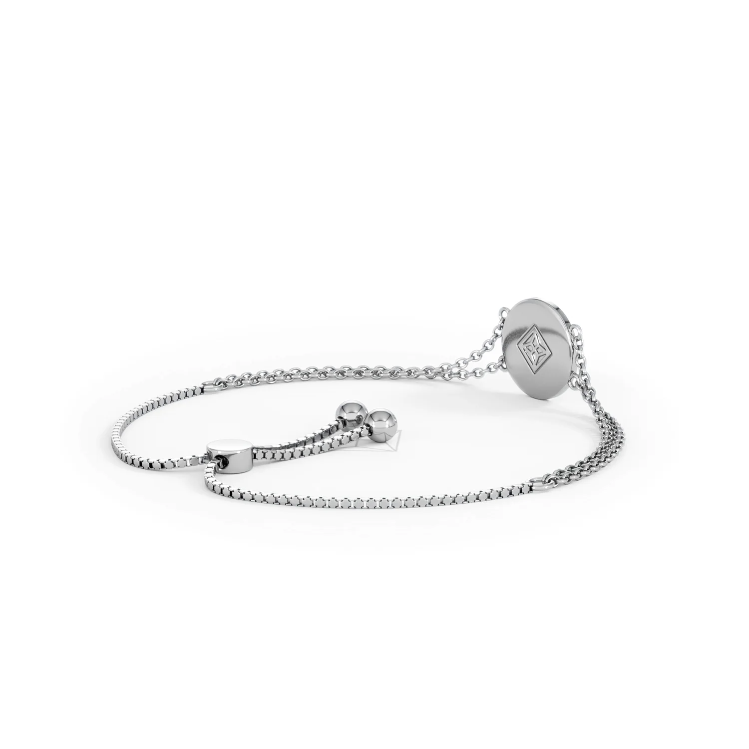 Astrology Aquarius 0.07ct Lab Grown Diamond Adjustable Medallion Bracelet Sterling Silver - Image 38