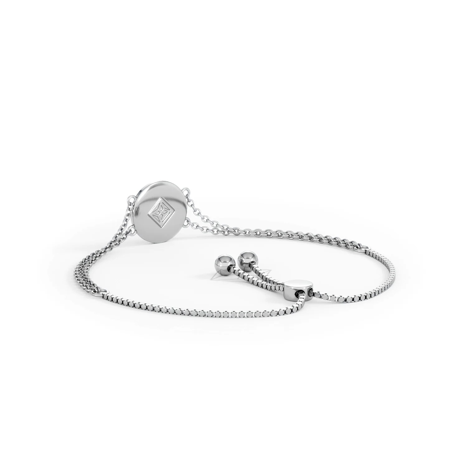 Astrology Aquarius 0.07ct Lab Grown Diamond Adjustable Medallion Bracelet Sterling Silver - Image 56