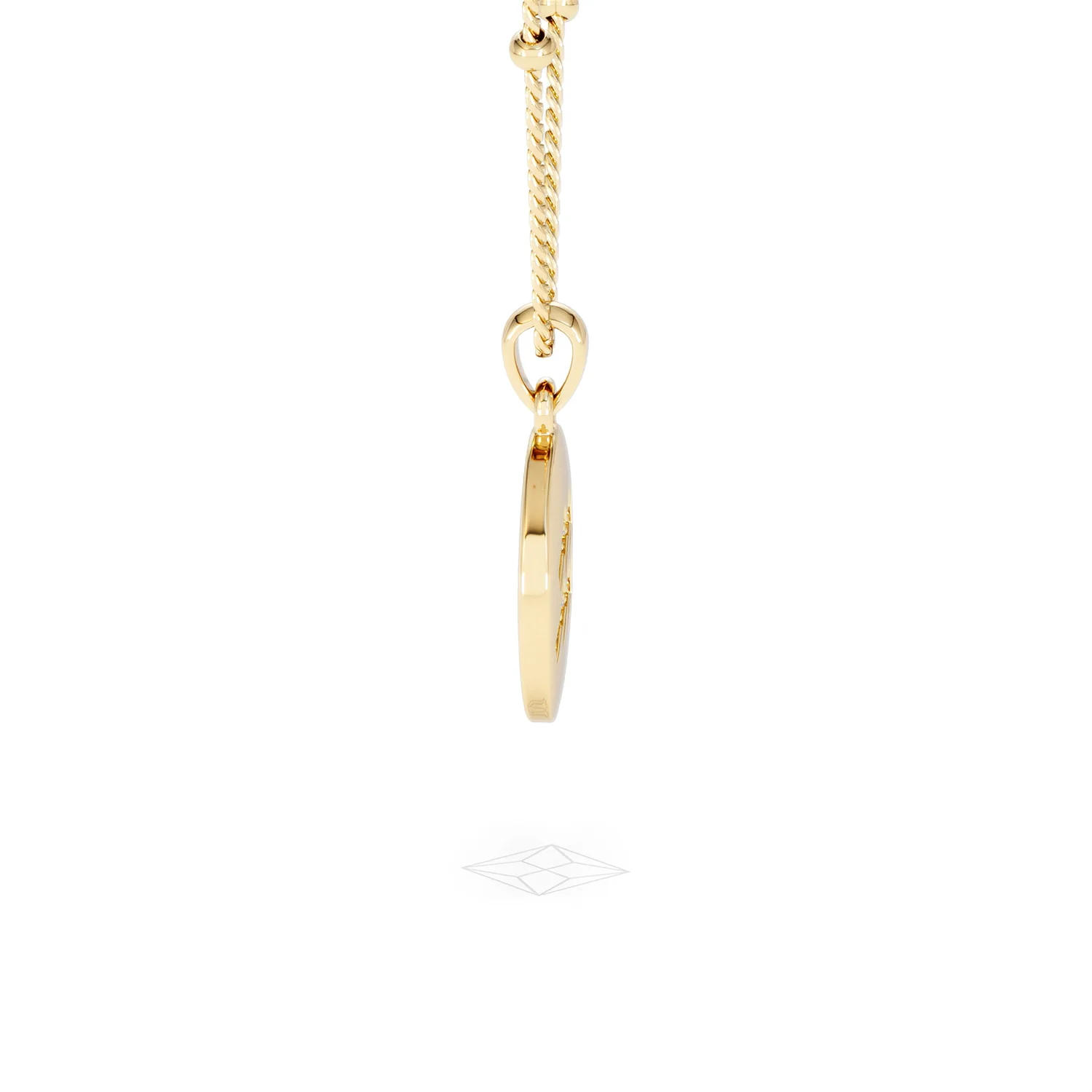 Astrology Aquarius 0.07ct Lab Grown Diamond Medallion Pendant Necklace in 18K Gold Vermeil - Image 28