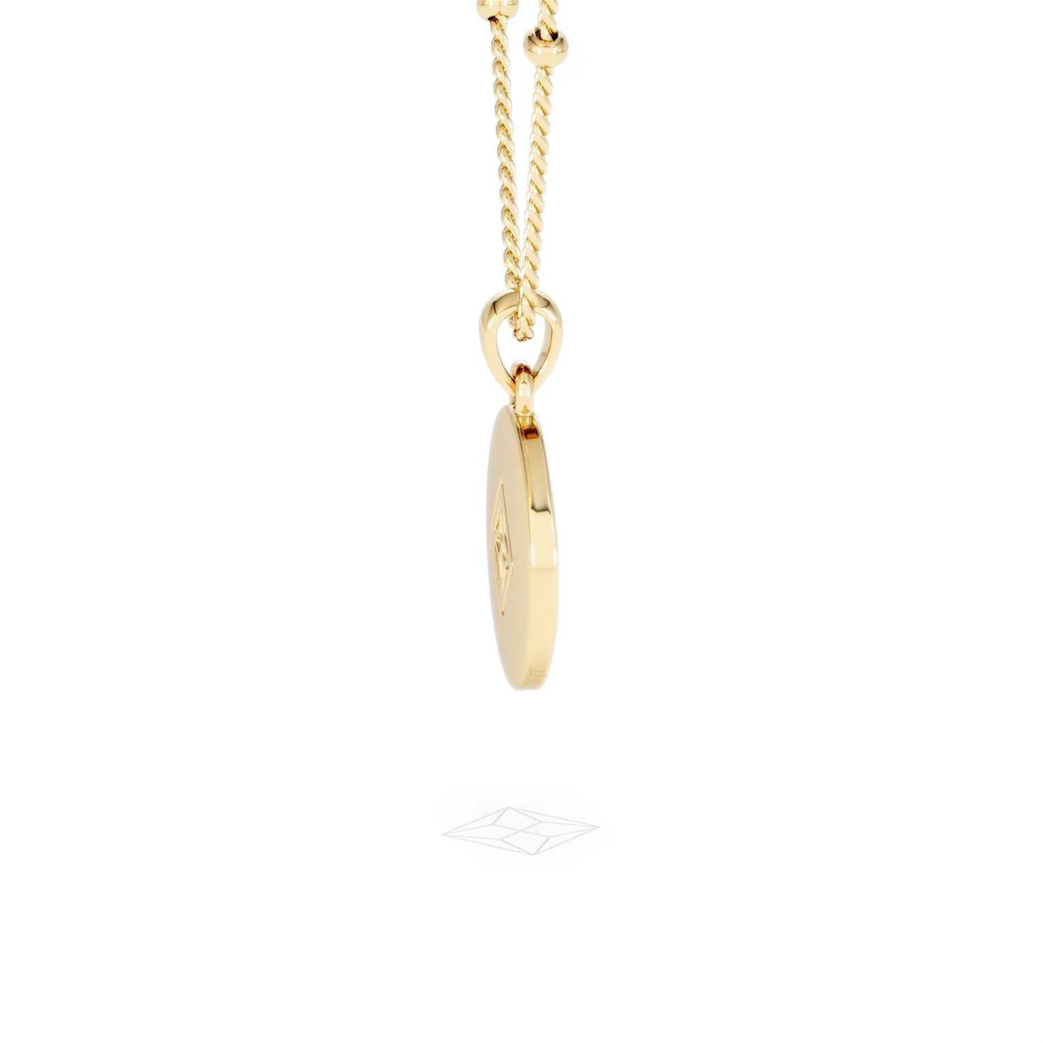Astrology Aquarius 0.07ct Lab Grown Diamond Medallion Pendant Necklace in 18K Gold Vermeil - Image 31