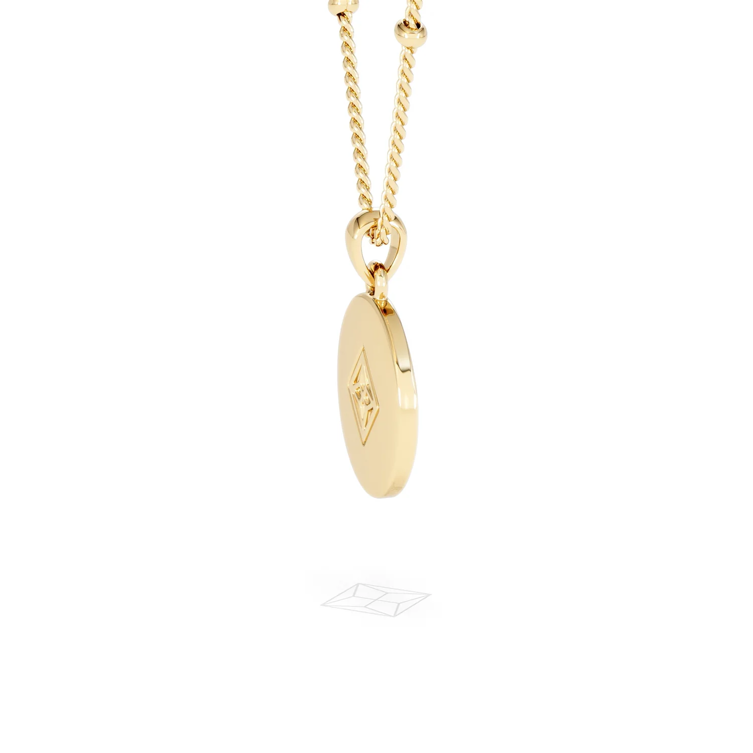Astrology Aquarius 0.07ct Lab Grown Diamond Medallion Pendant Necklace in 18K Gold Vermeil - Image 33