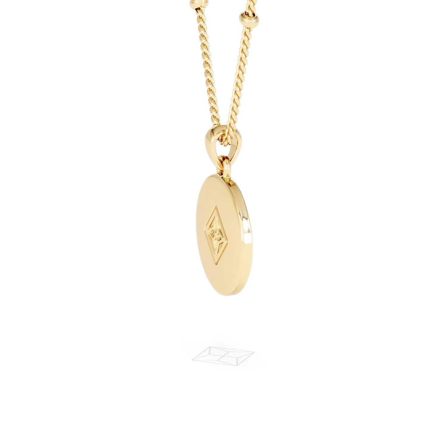 Astrology Aquarius 0.07ct Lab Grown Diamond Medallion Pendant Necklace in 18K Gold Vermeil - Image 34
