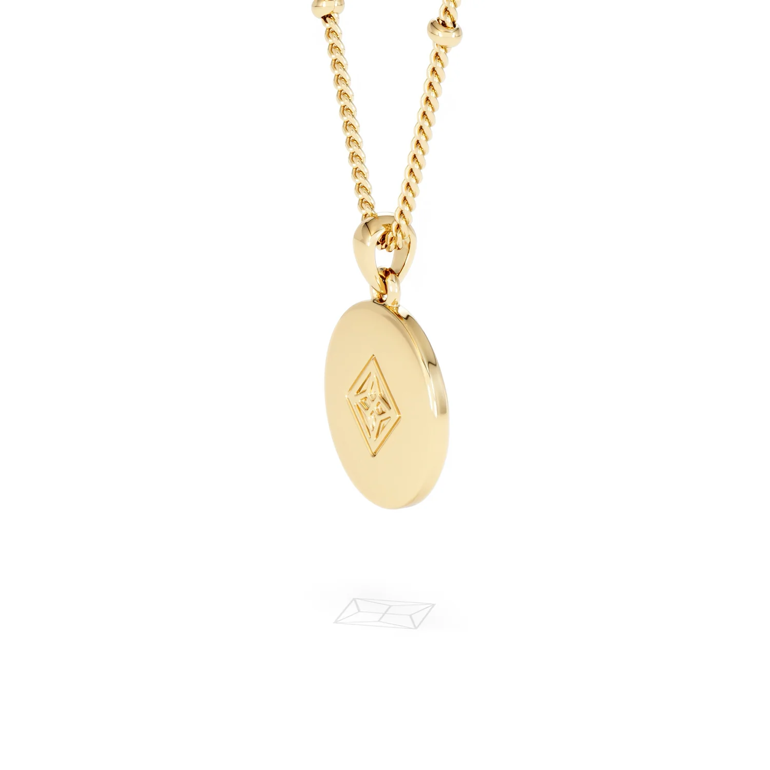 Astrology Aquarius 0.07ct Lab Grown Diamond Medallion Pendant Necklace in 18K Gold Vermeil - Image 36